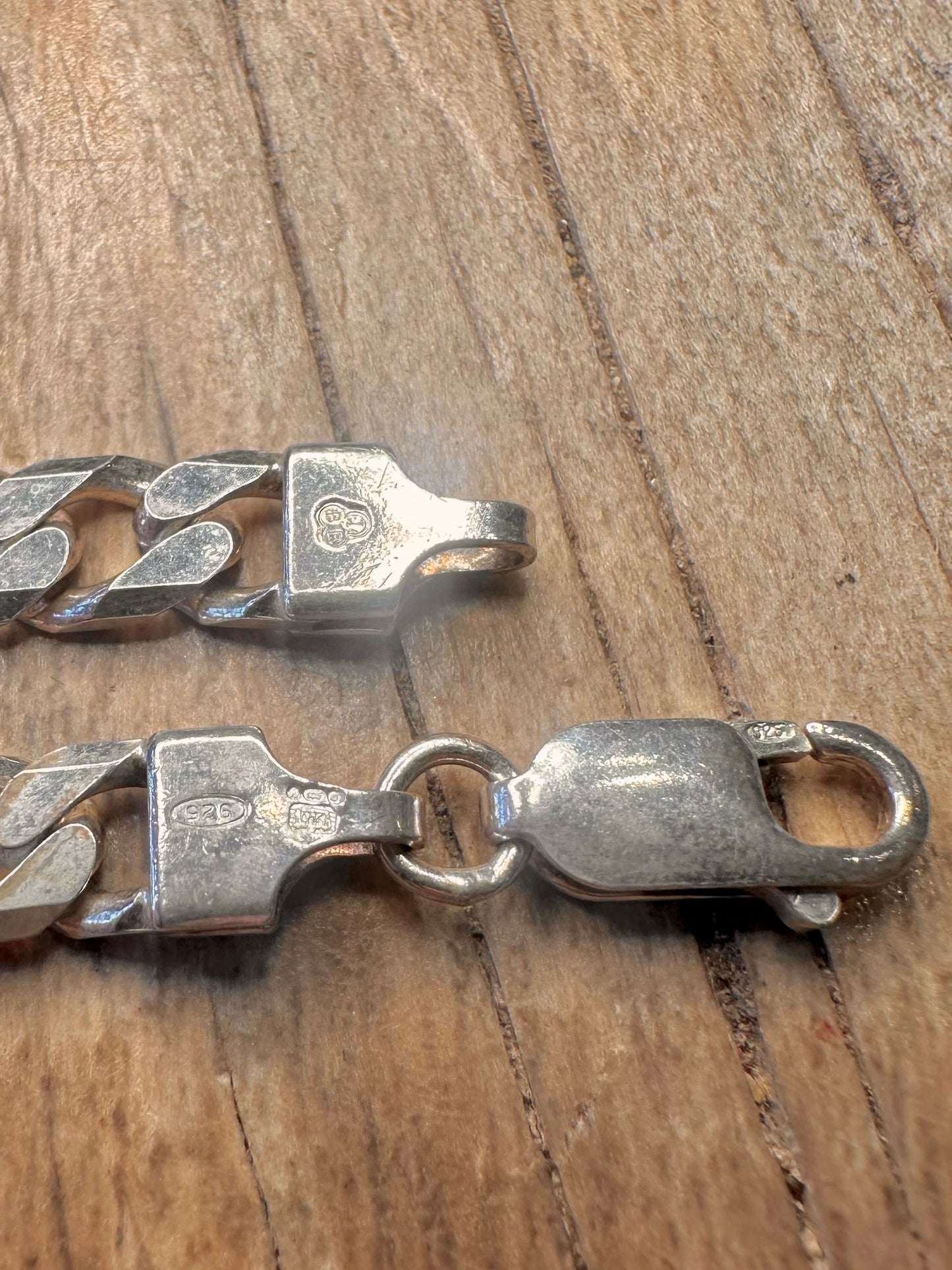 Vintage Curb Chain Italy 925 Sterling Silver 20 inch Necklace