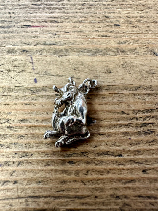 Vintage Elsie the Cow 925 Silver Charm Pendant