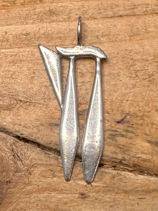 Abstract Shaped 925 Silver Pendant