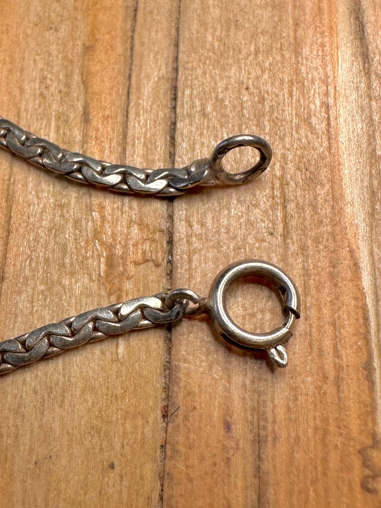 Vintage Holland Delft Enamel Windmill 925 Sterling Silver 7.1 inch Bracelet