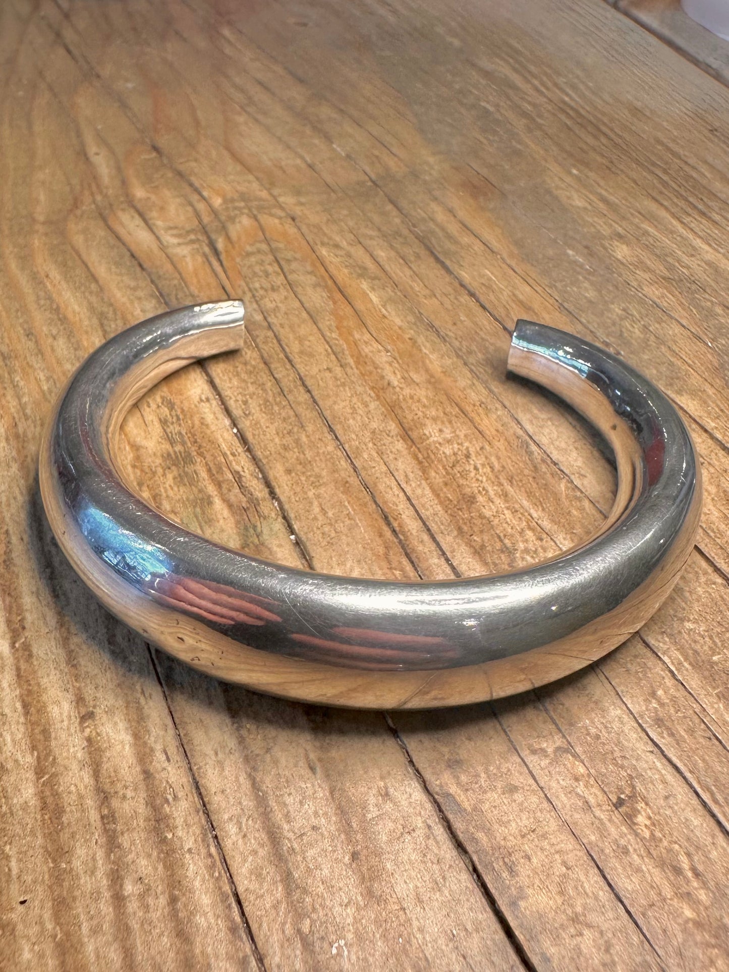 Massiver Armreif Hohl 925 Sterling Silber