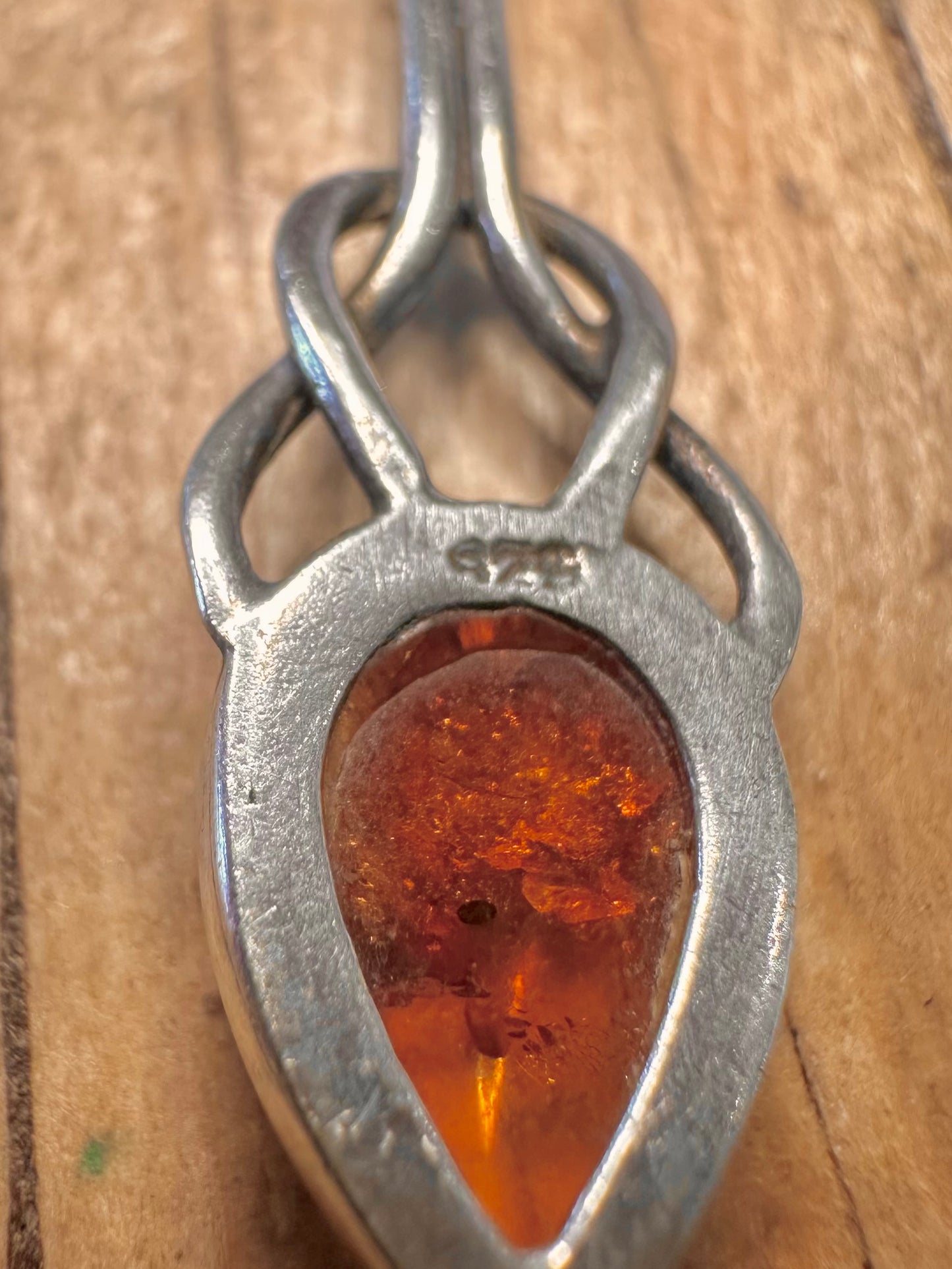 Vintage Bernsteine Ohrhänger aus 925 Sterling Silber