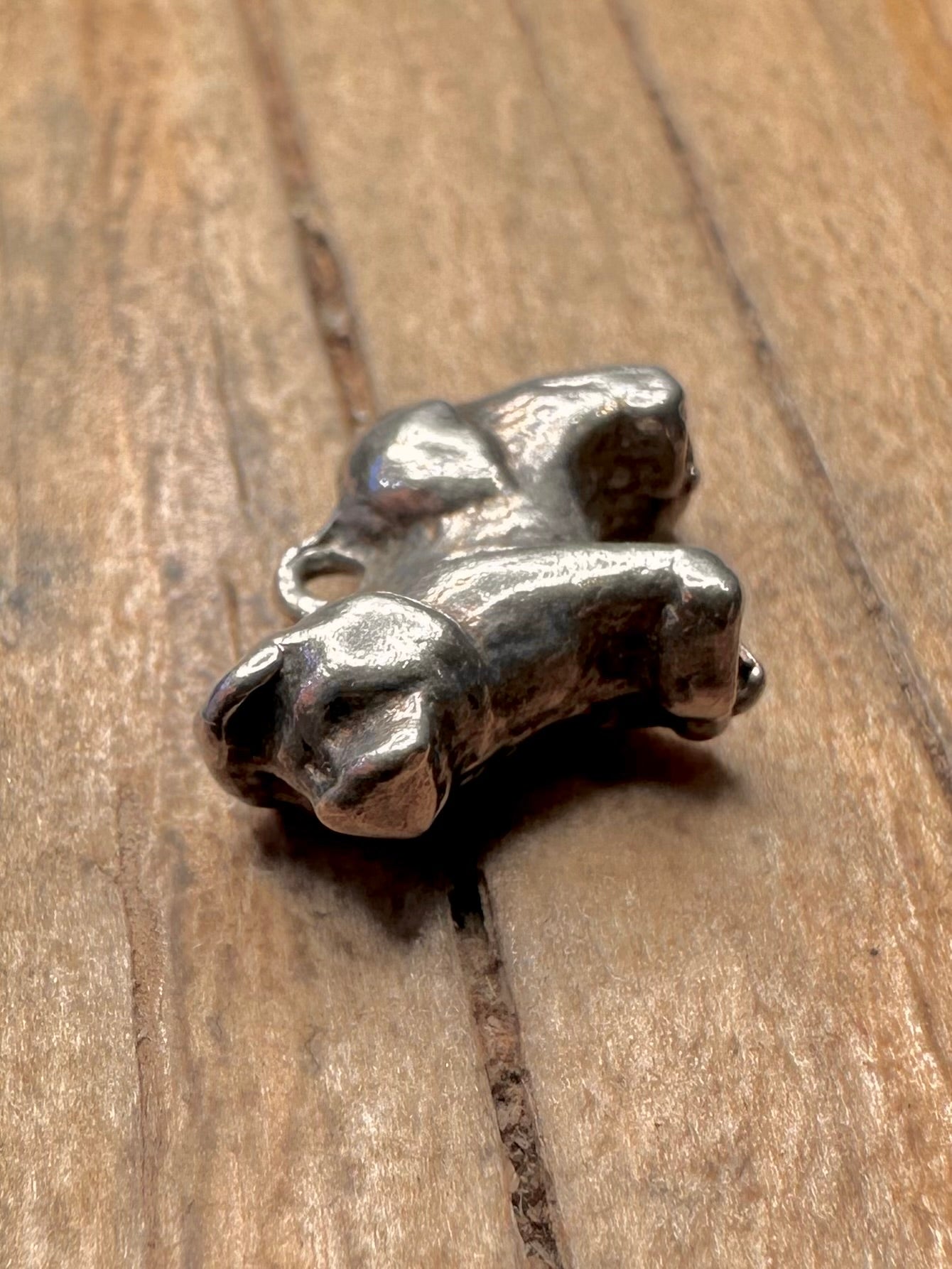 Vintage Chu Chu Dog 925 Sterling Silver Charm Pendant