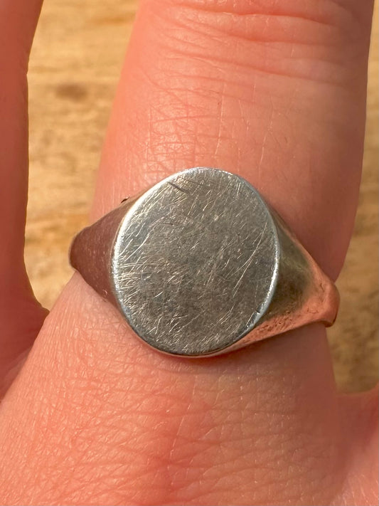 Vintage 1988 Signet 925 Silver Size U Ring