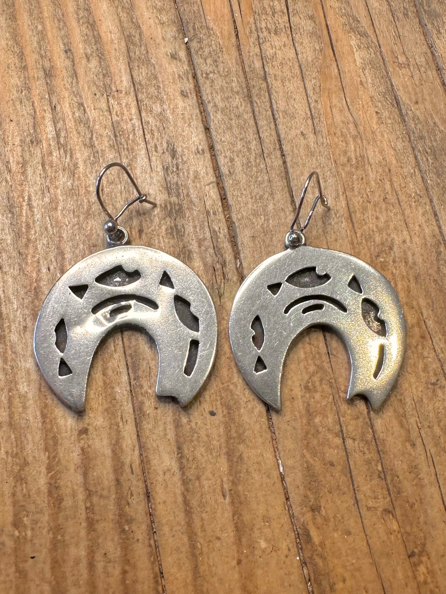 Hencho En Mexico Intricate Cut Out Shapes 925 Sterling Silver Earrings