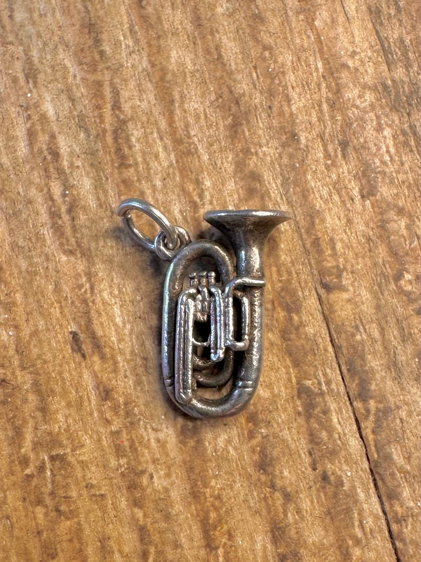Musical Tuba Instrument 925 Sterling Silver Charm Pendant