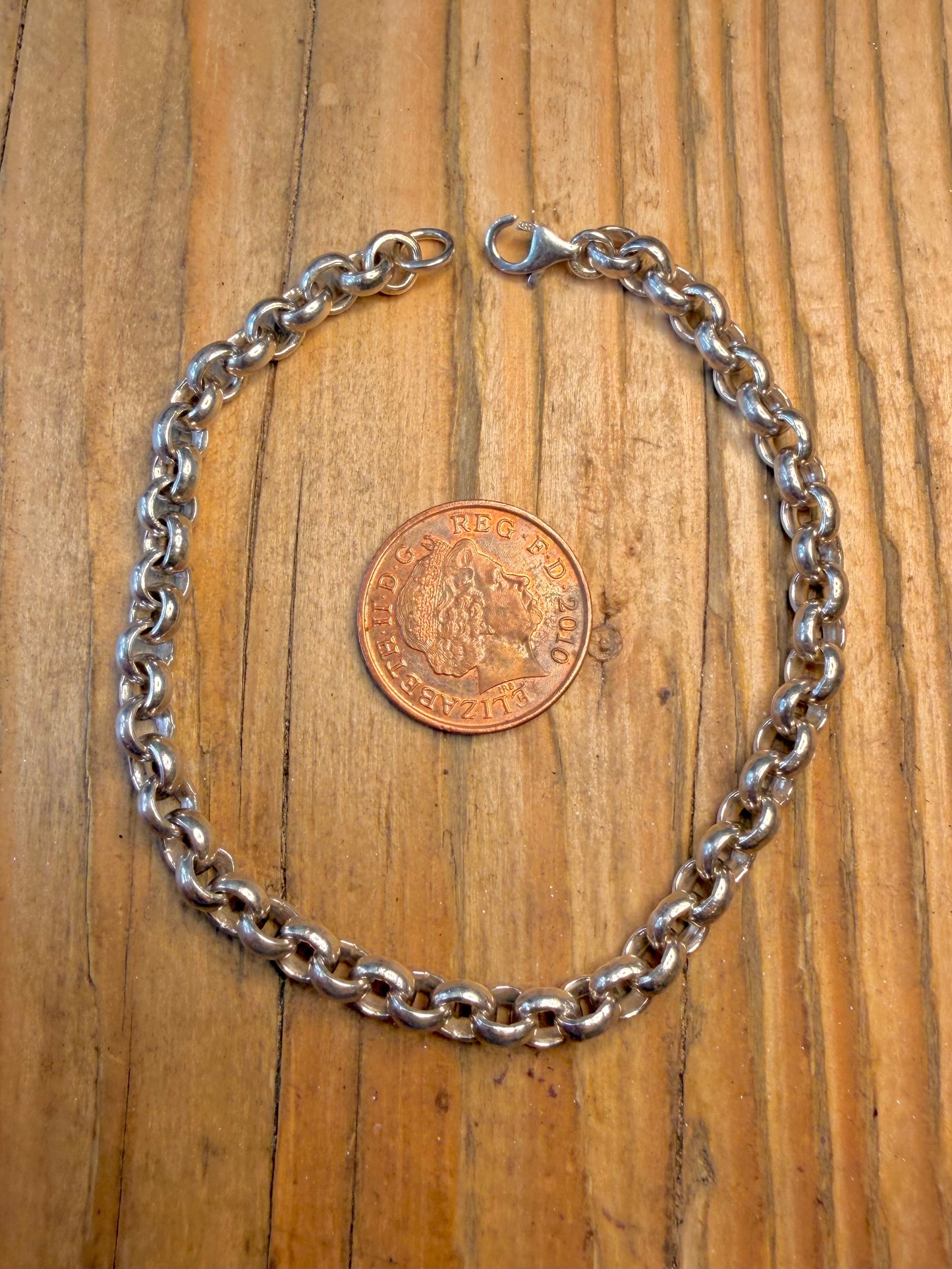 Belcher Chain 925 Sterling Silver 7.5 inch Bracelet