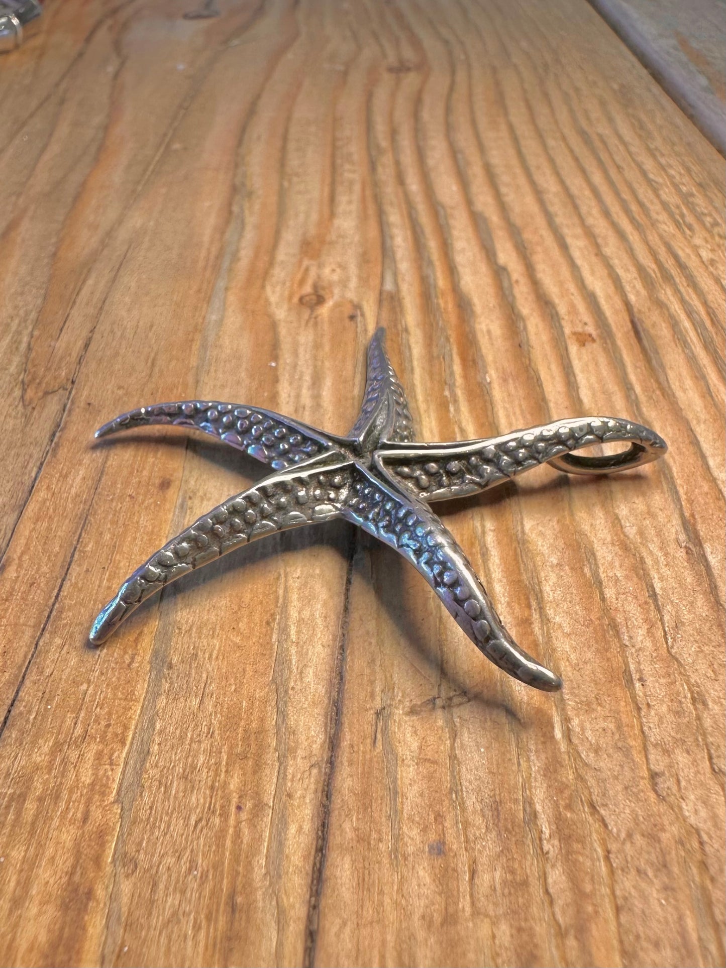 Large Star Fish Detailed 800 Silver Pendant