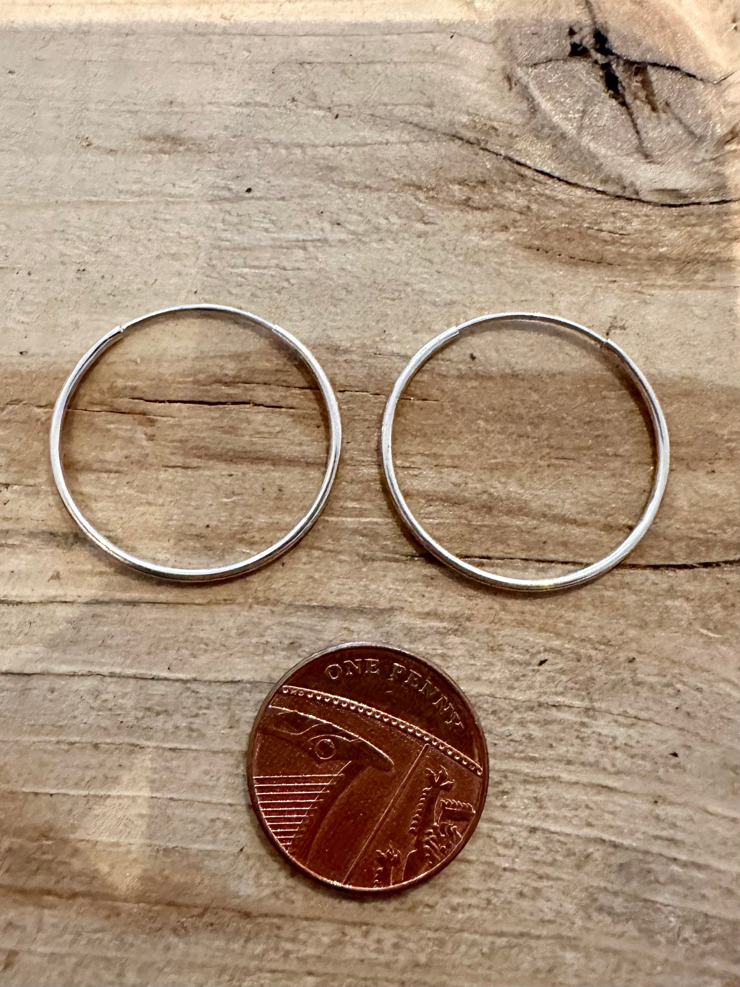 Modern Simple Hoops 925 Silver Earrings