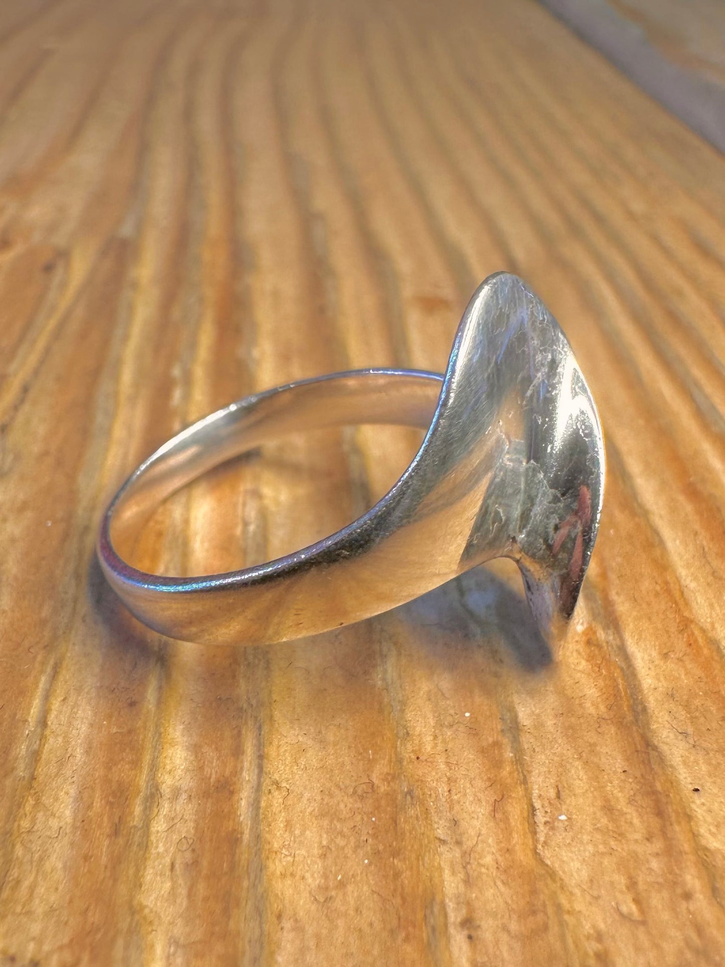 Twisted Modernist 925 Sterling Silver Size N1/2 Ring