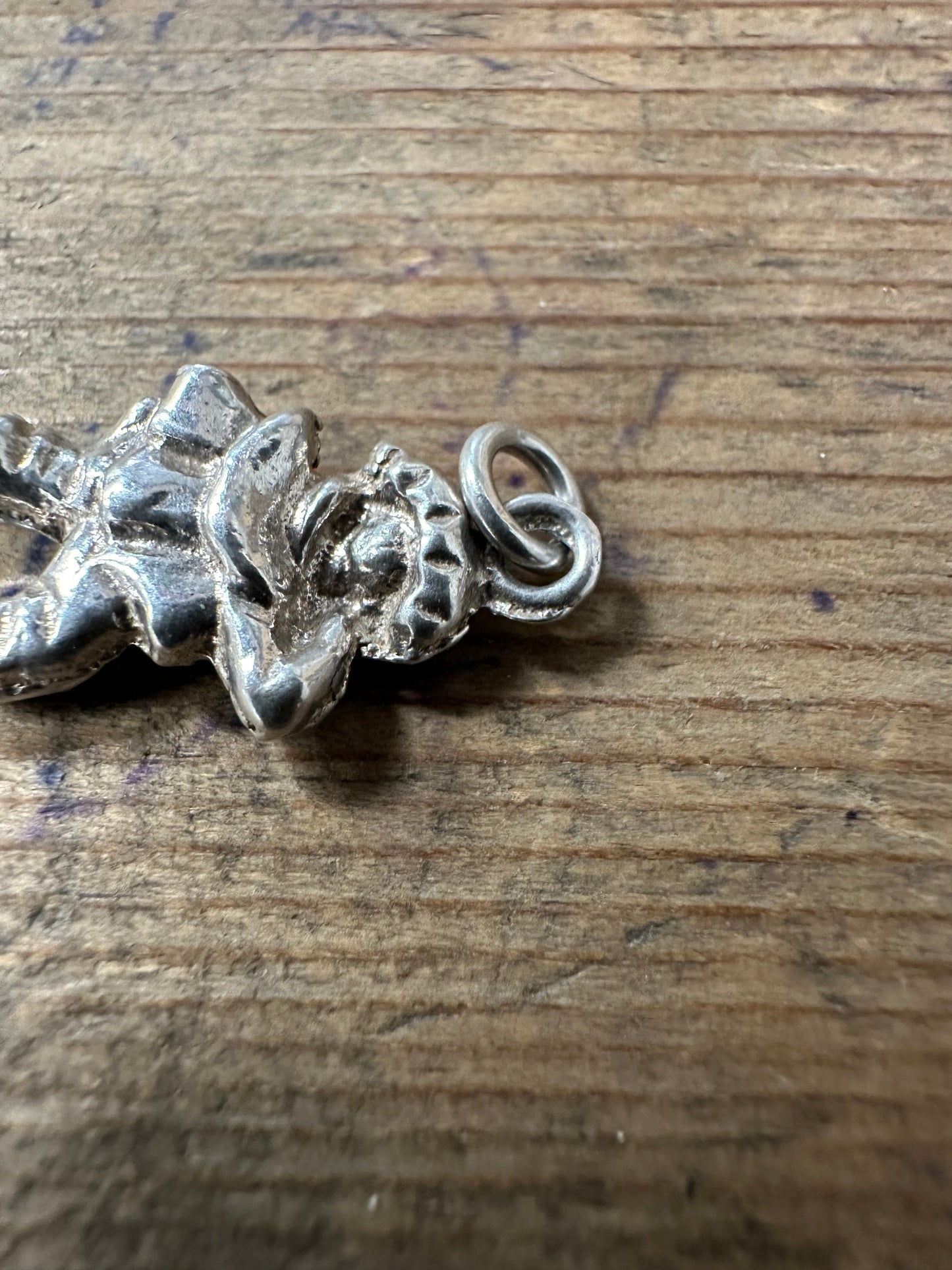 Vintage Jester Charm Silver Pendant