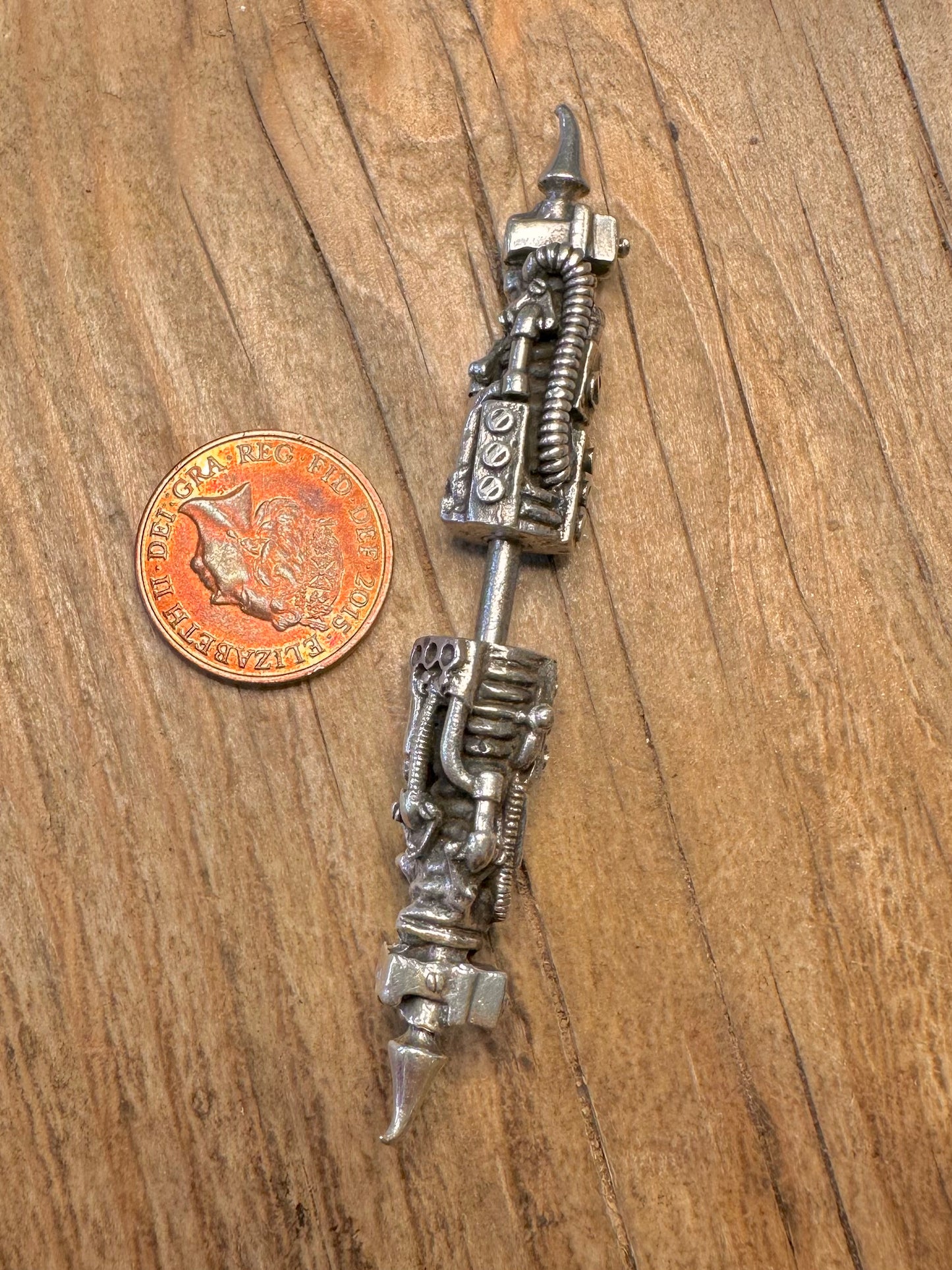 Abstract Mechanical Nose Septum Piercing 925 Sterling Silver Body Jewellery