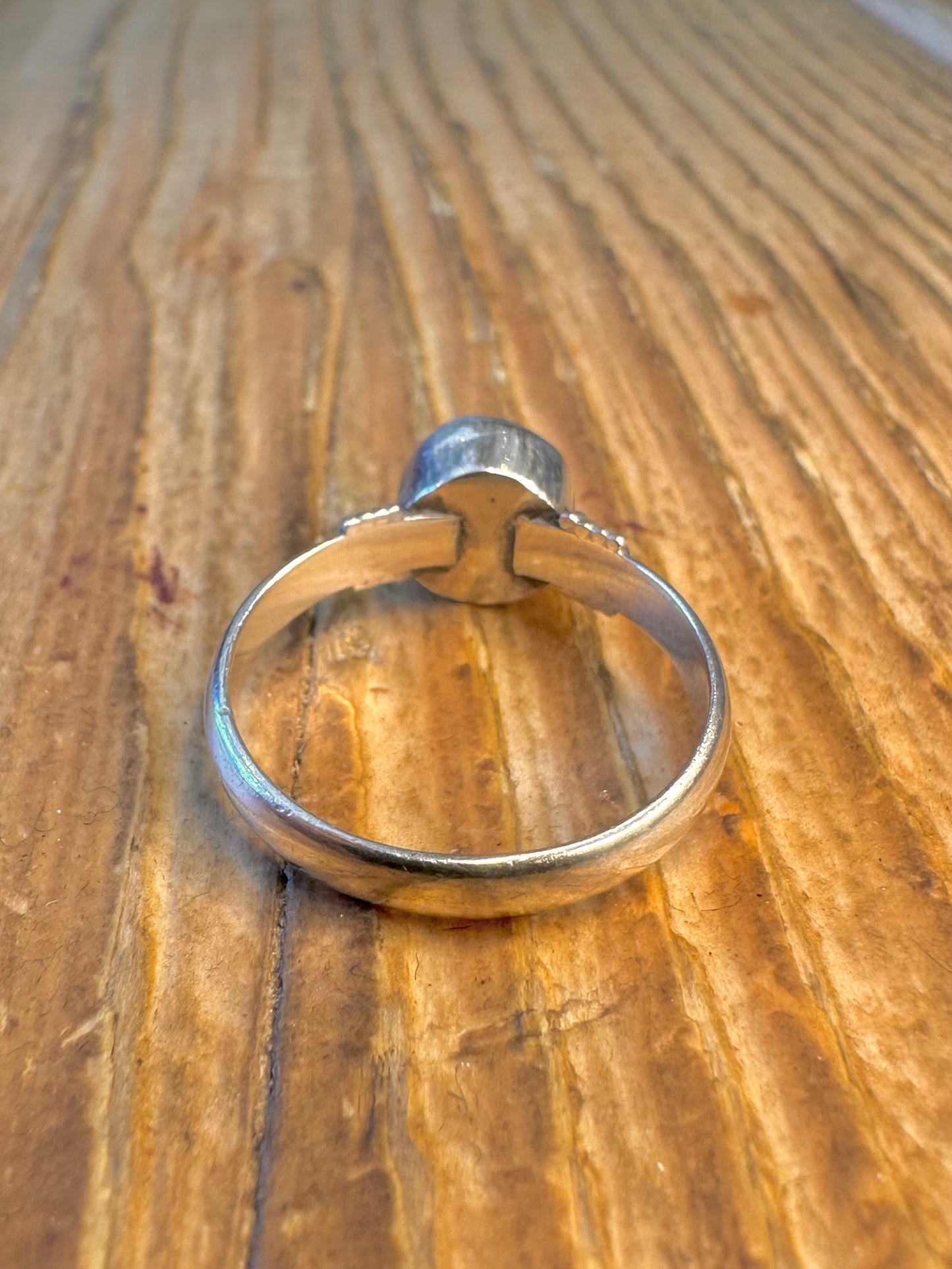 Moonstone 925 Sterling Silver Size N Ring