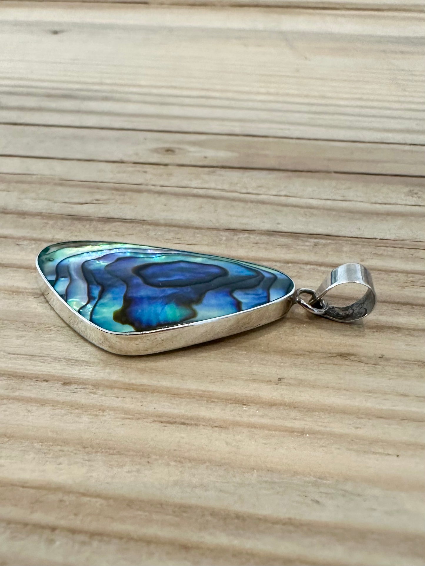 Abstract Abalone 925 Silver Pendant