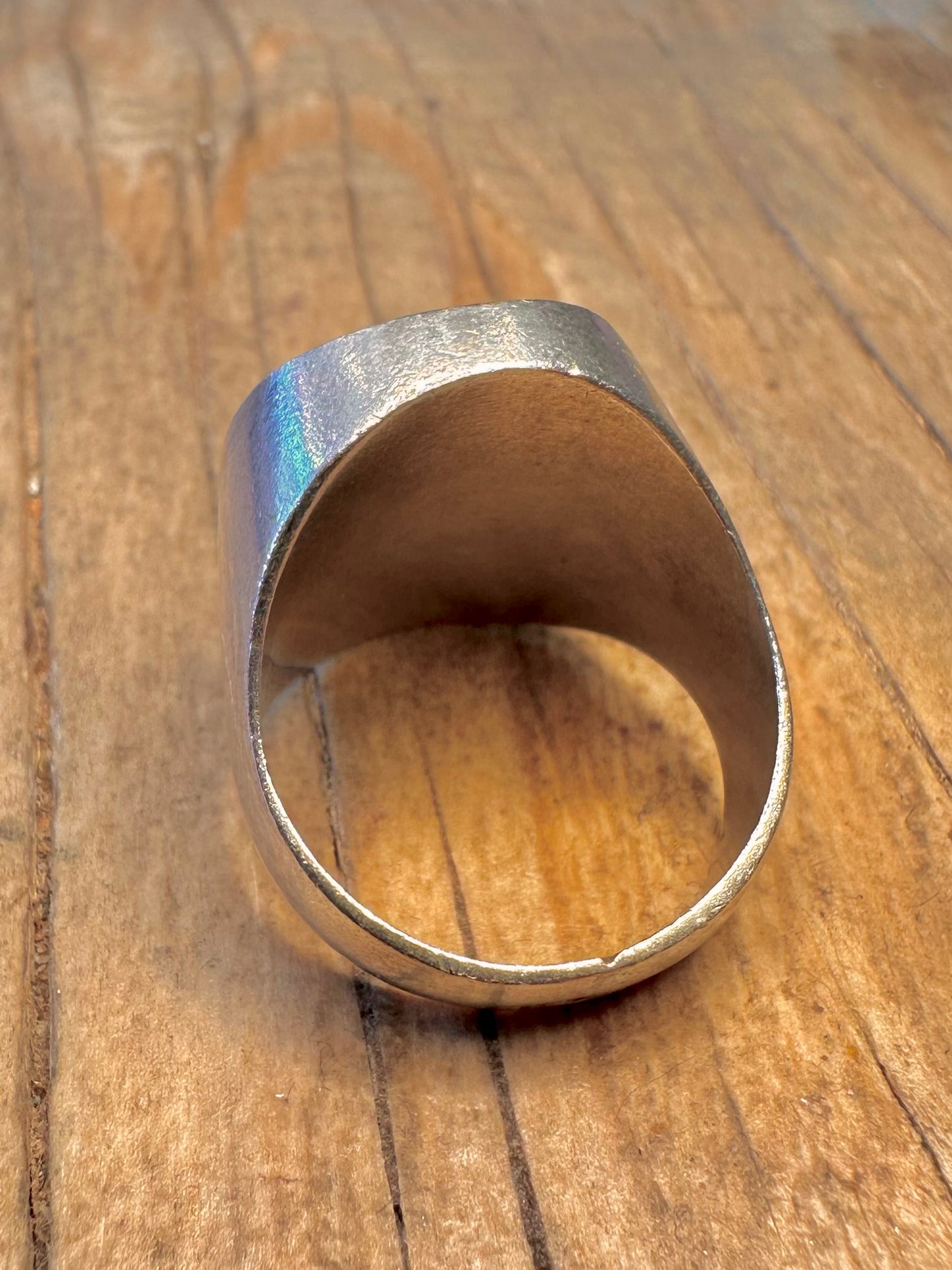 Vintage Onyx Siegelring 925er Sterlingsilber Größe P