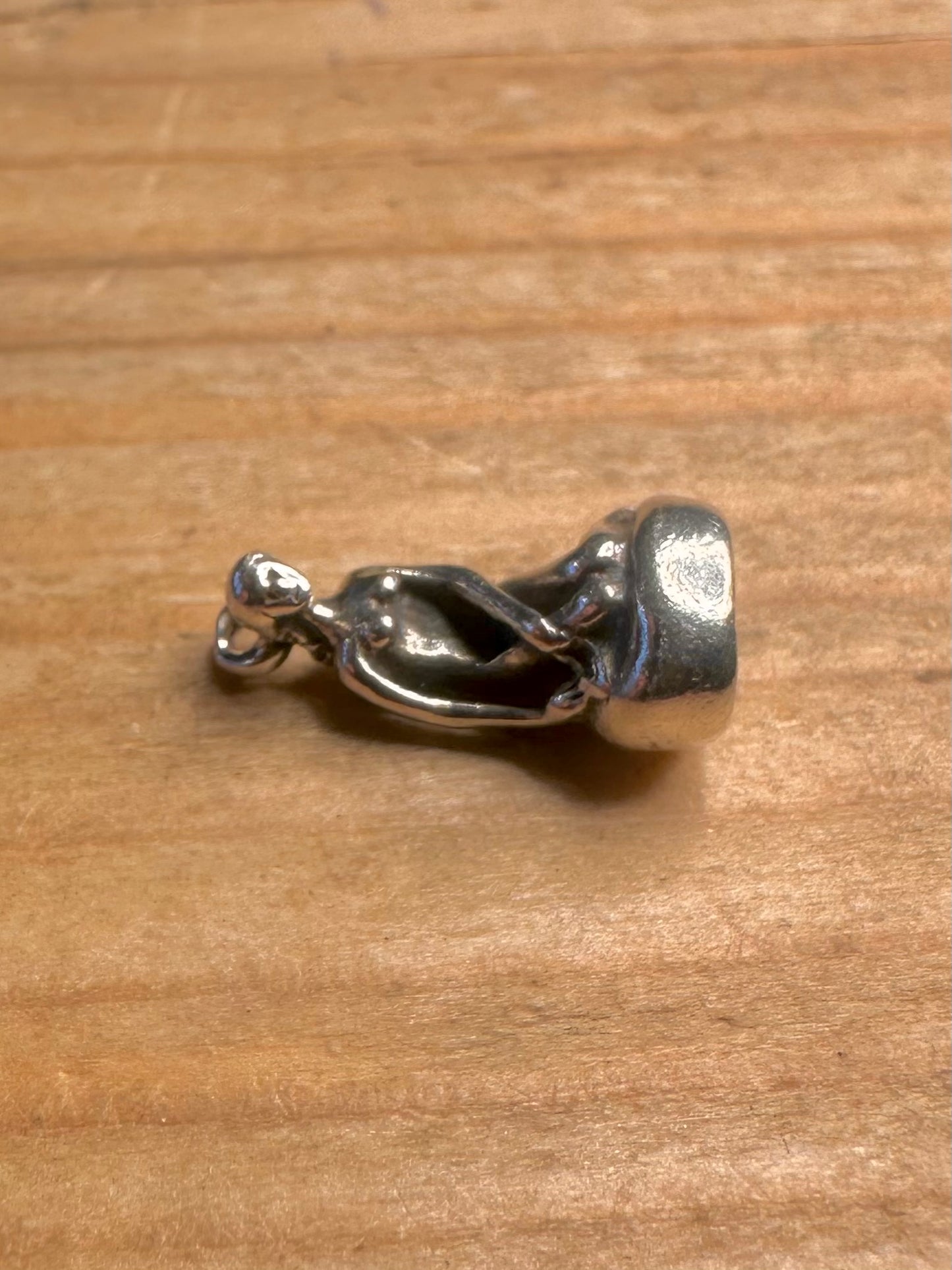 Vintage Bernhard Hertz Kleine Meerjungfrau Dänemark 925 Sterling Silber Charm Anhänger