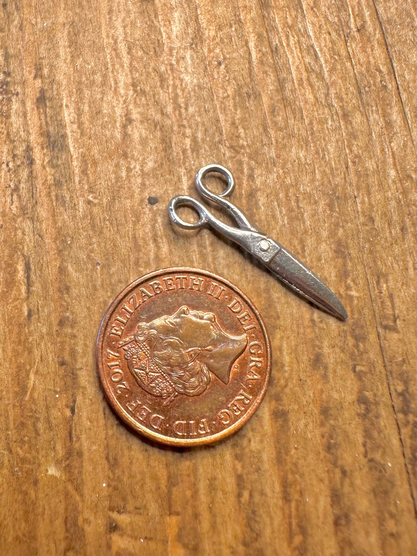 Scissors Articulated 925 Sterling Silver Charm Pendant