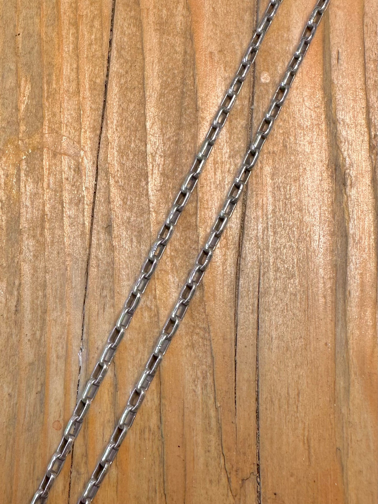 Cable Link 925 Sterling Silver 24 inch Necklace