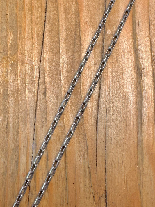 Cable Link 925 Sterling Silver 24 inch Necklace