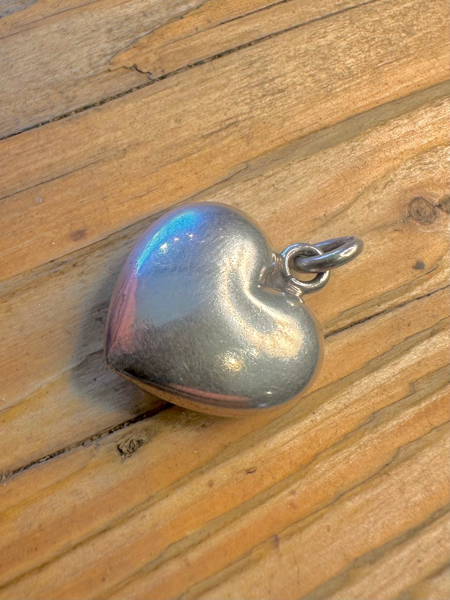 Puff Heart 925 Sterling Silver Pendant