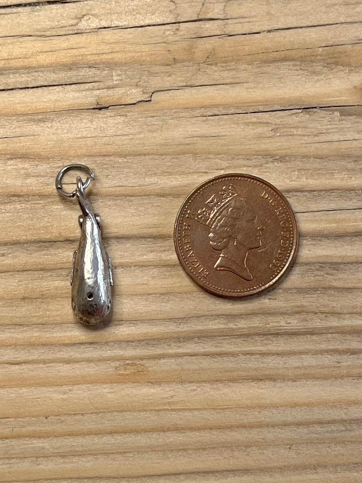 Jonah and the Whale Articulated 925 Sterling Silver Pendant