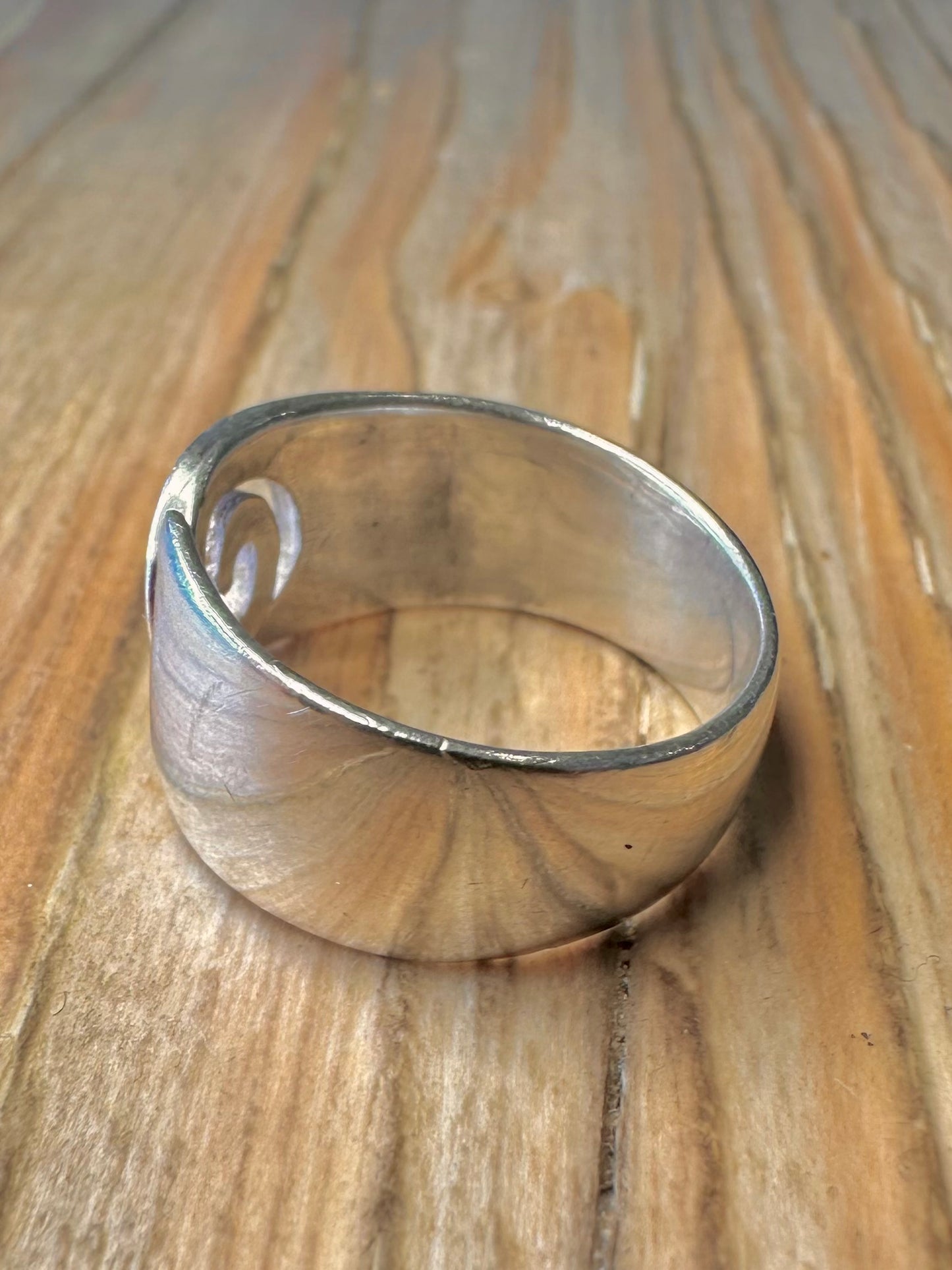 Abstract Swirl 925 Sterling Silver Size L1/2 Ring