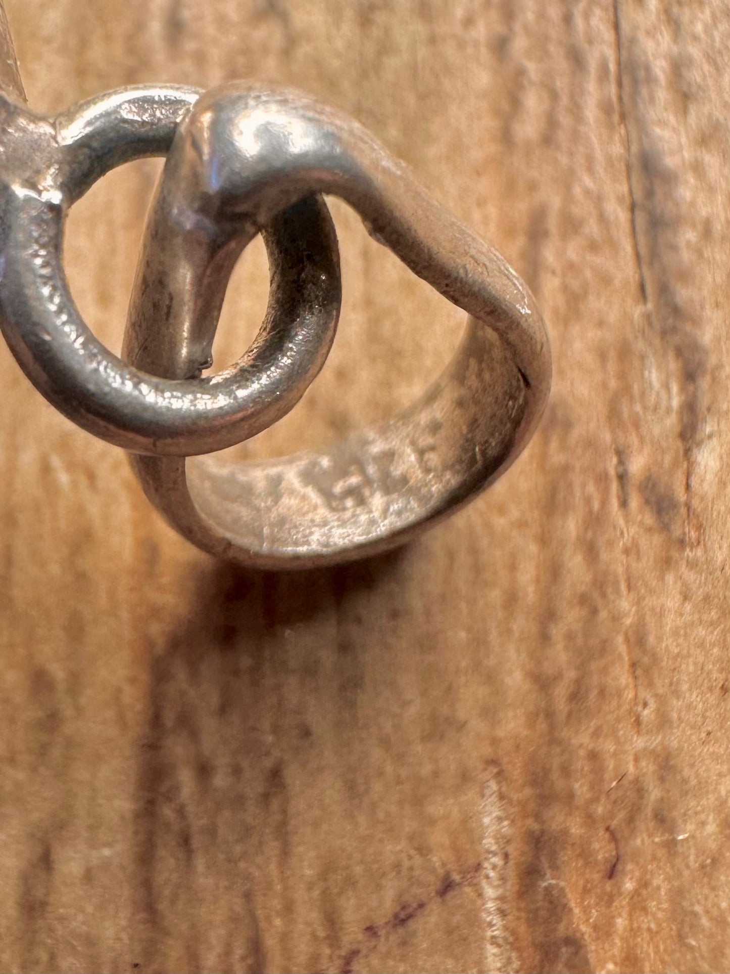 Vintage Moonstone Triangle 925 Sterling Silver Pendant