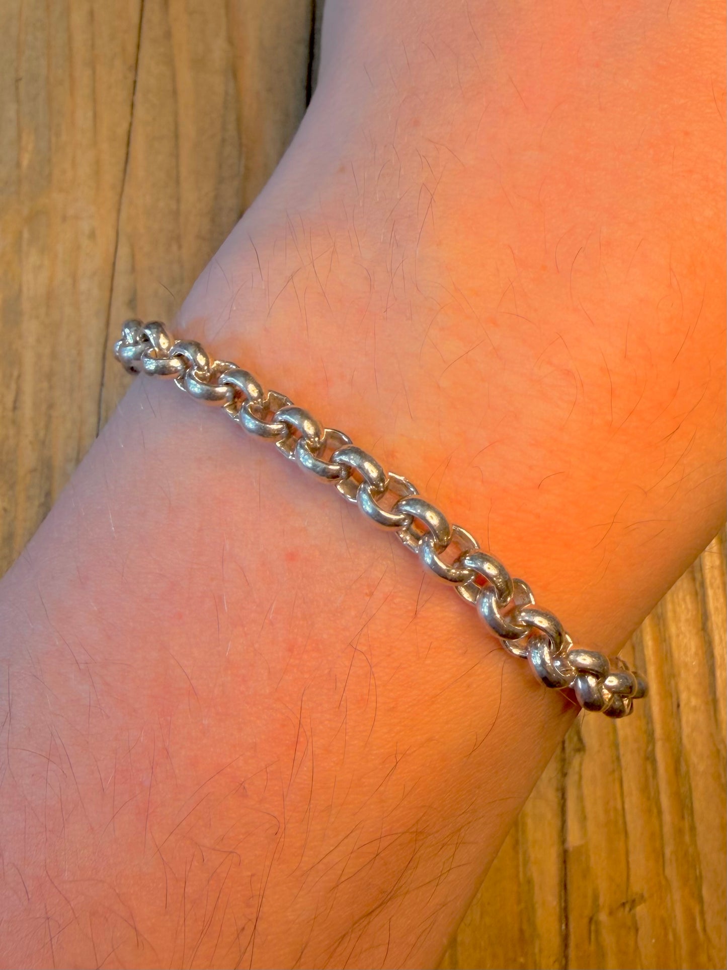 Belcher Chain 925 Sterling Silver 7.5 inch Bracelet