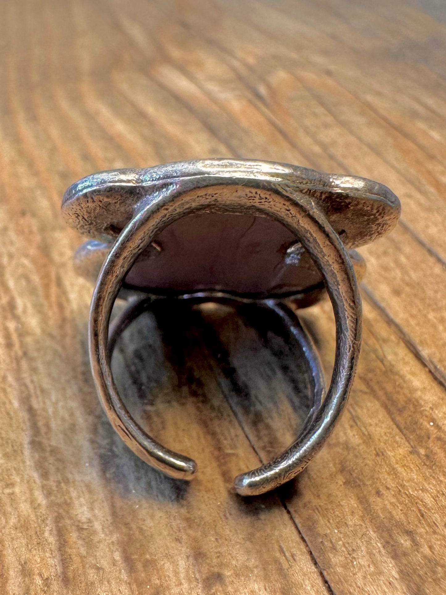 Tous Murano Mehrfarbiger offener Rücken 925er Sterlingsilber Ring Größe O