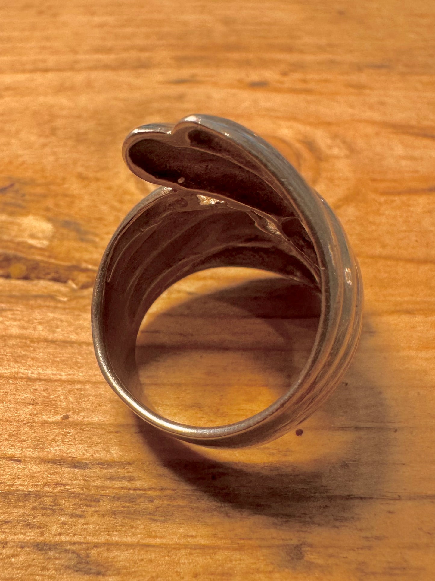 Abstract Layer 925 Silver Size M1/2 Ring