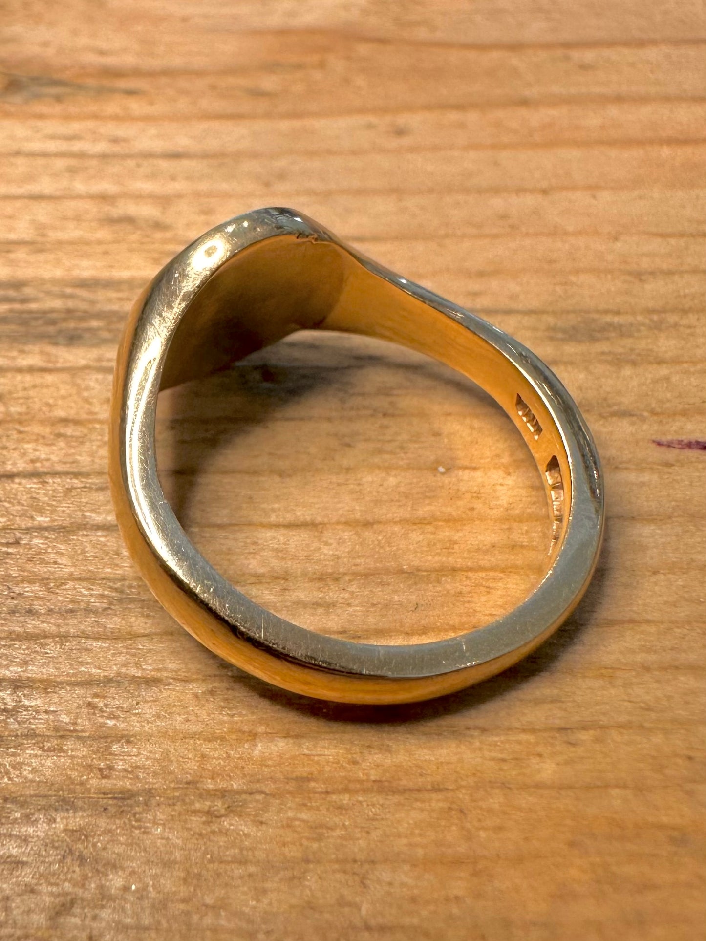 Vintage 1994 9ct Gold Signet Size M1/2 Ring