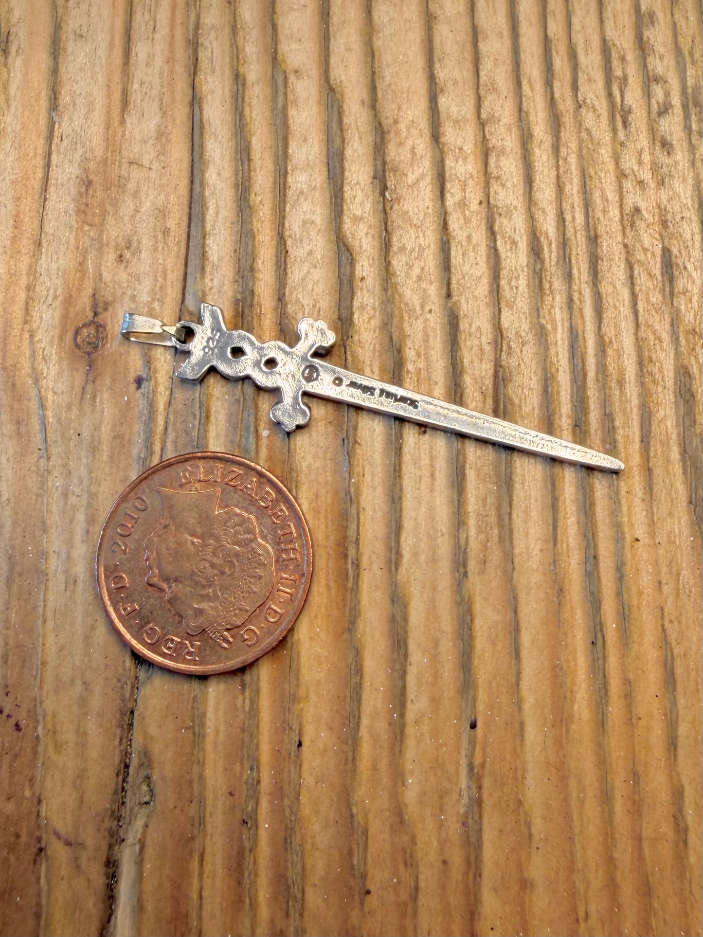 Celtic Knot Sword 925 Sterling Silver Pendant