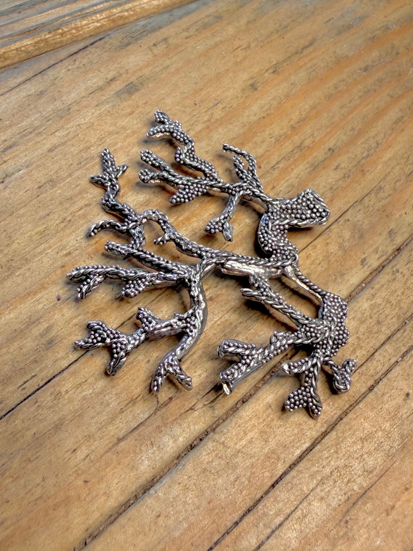Coral Branch Design 800 Silver Pendant