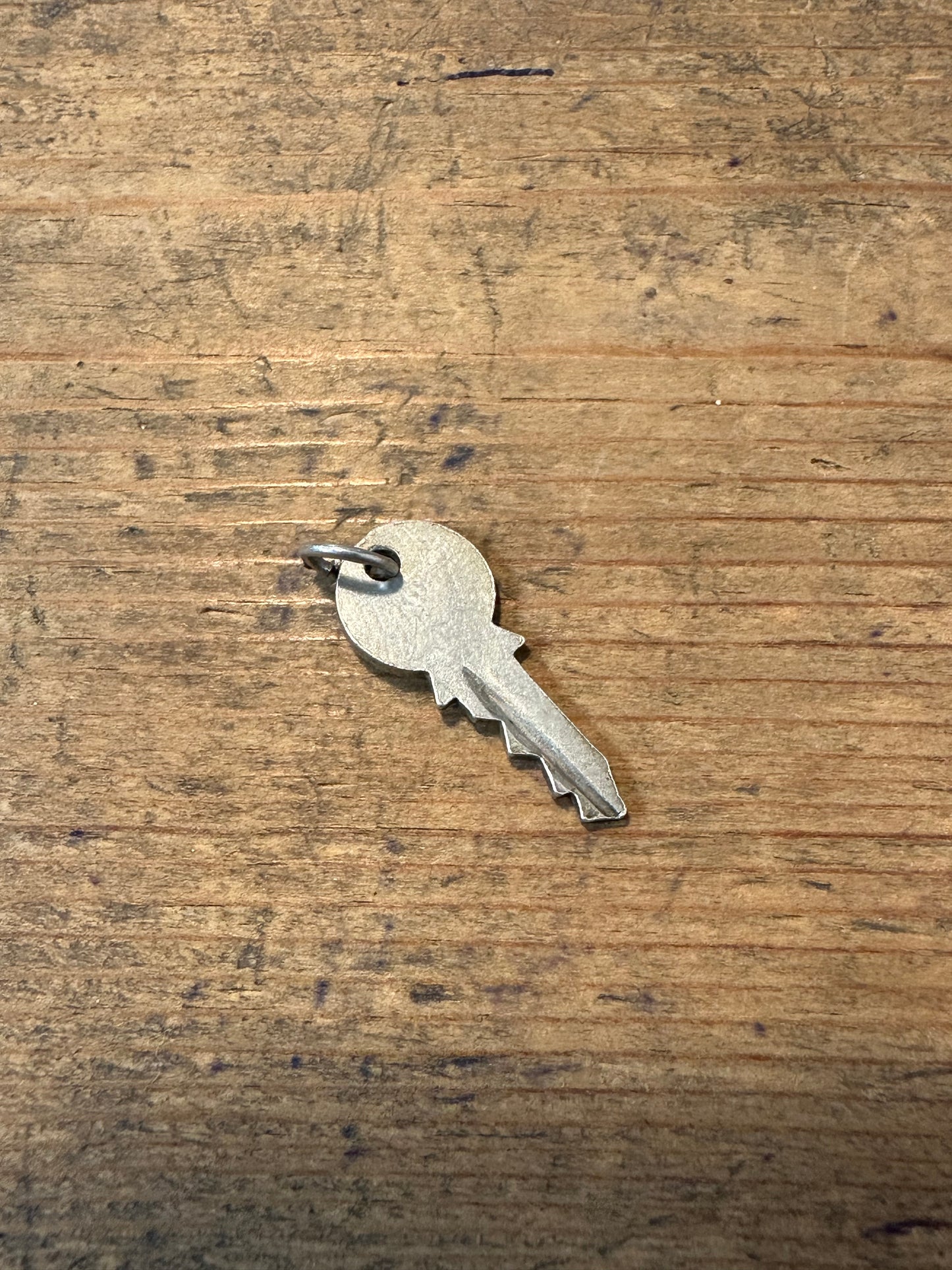 Vintage Key 1948 925 Silver Charm Pendant