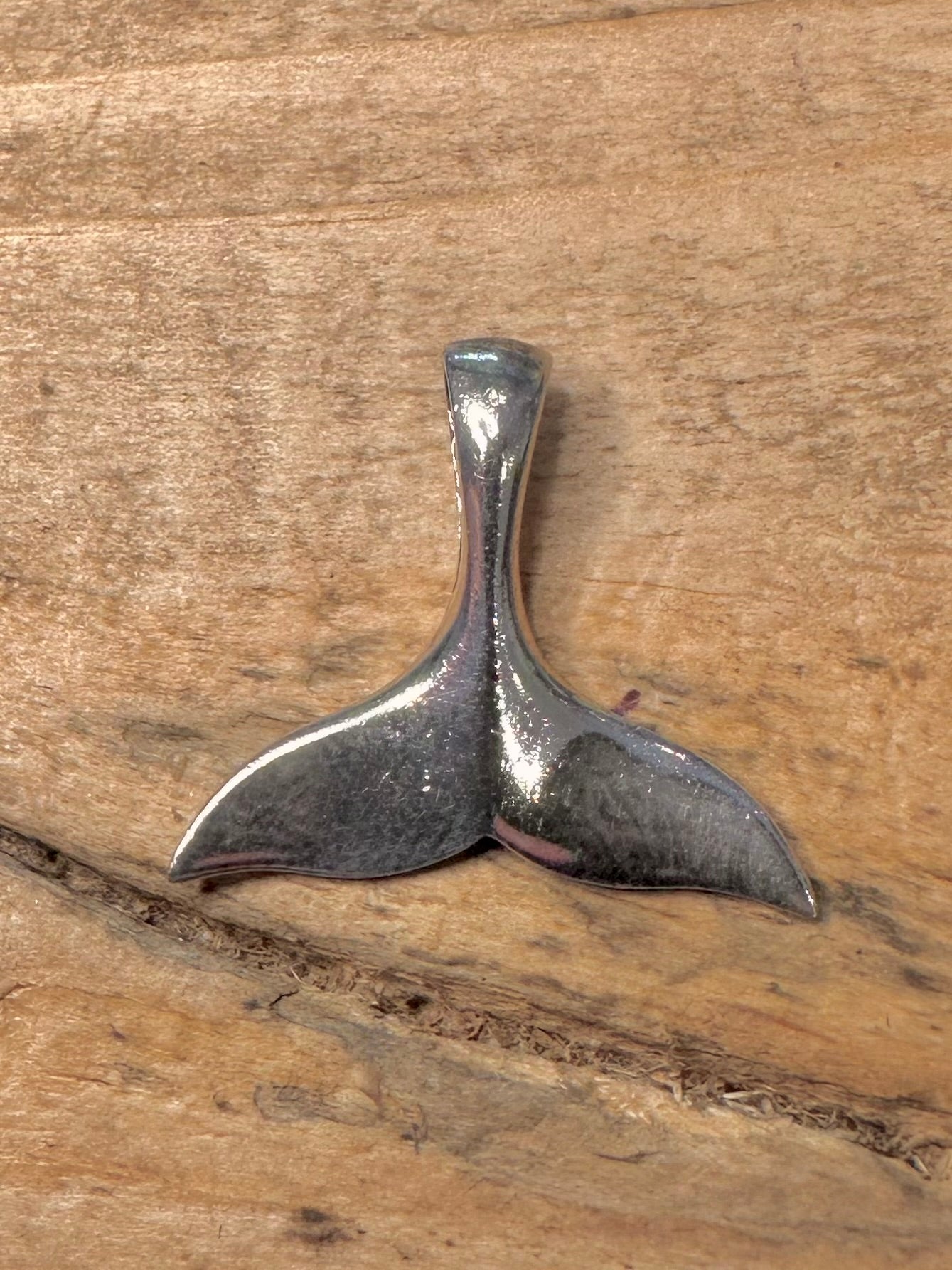 Vintage Whale Tail 925 Silver Pendant