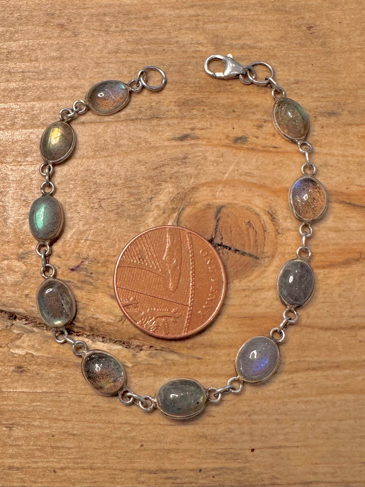 Vintage Labrador Chain 925 Silver 7 inch Bracelet