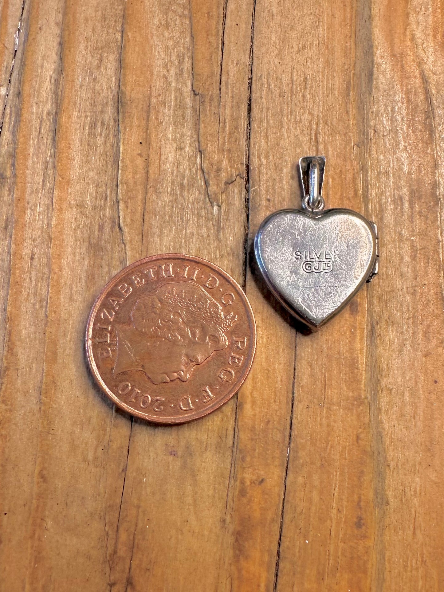 Heart Diamond-Cut Sunburst Locket 925 Sterling Silver Pendant