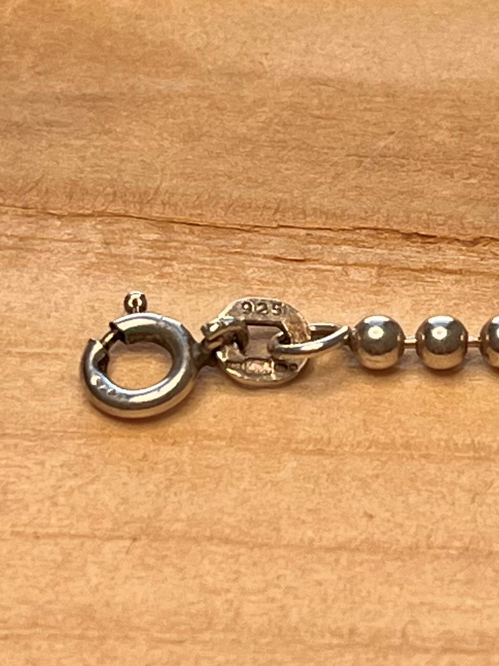 Ball Chain 925 Sterling Silver 18 Inch Necklace