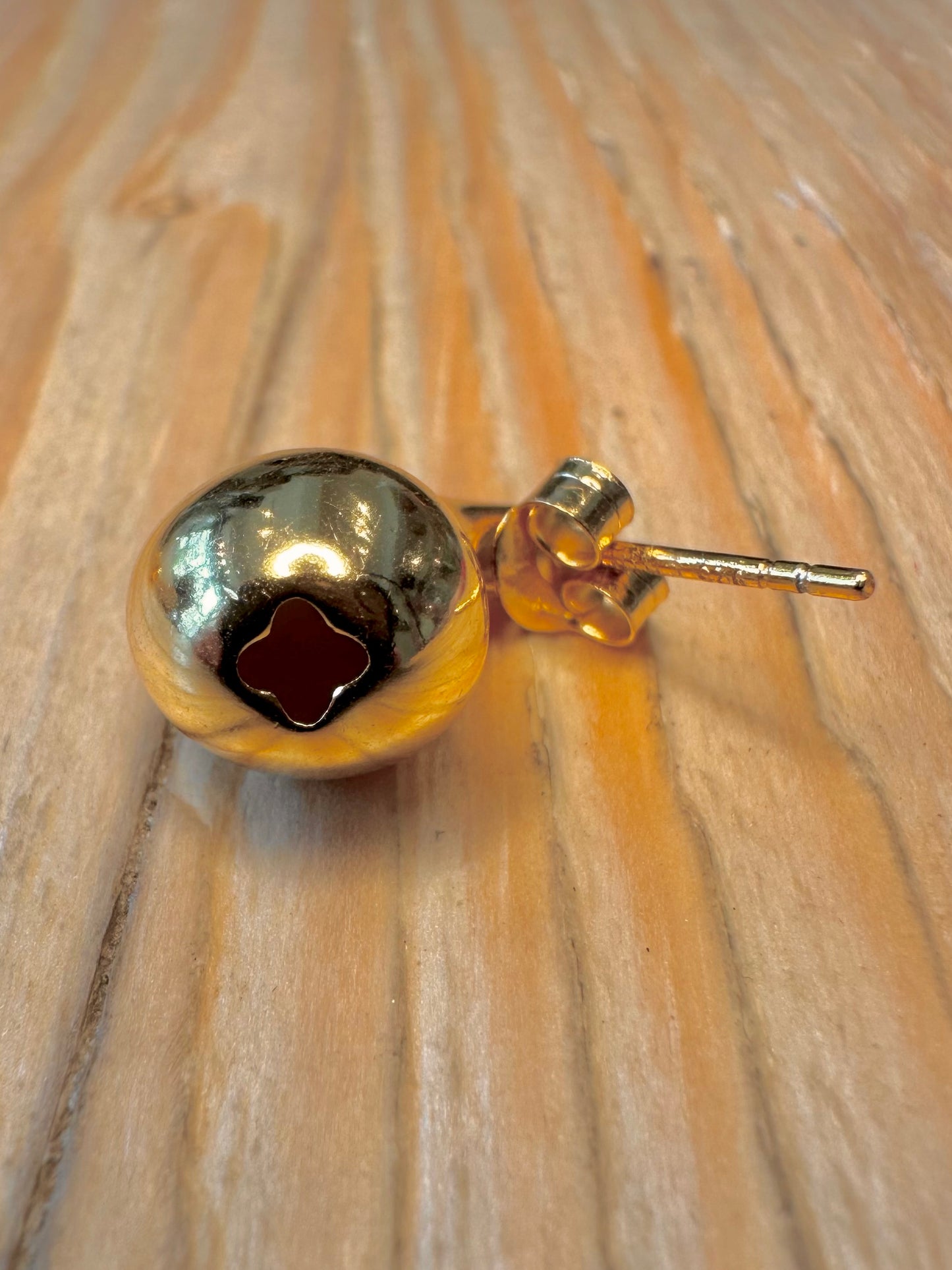 Modernist Gold Teardrop 925 Silver Earrings