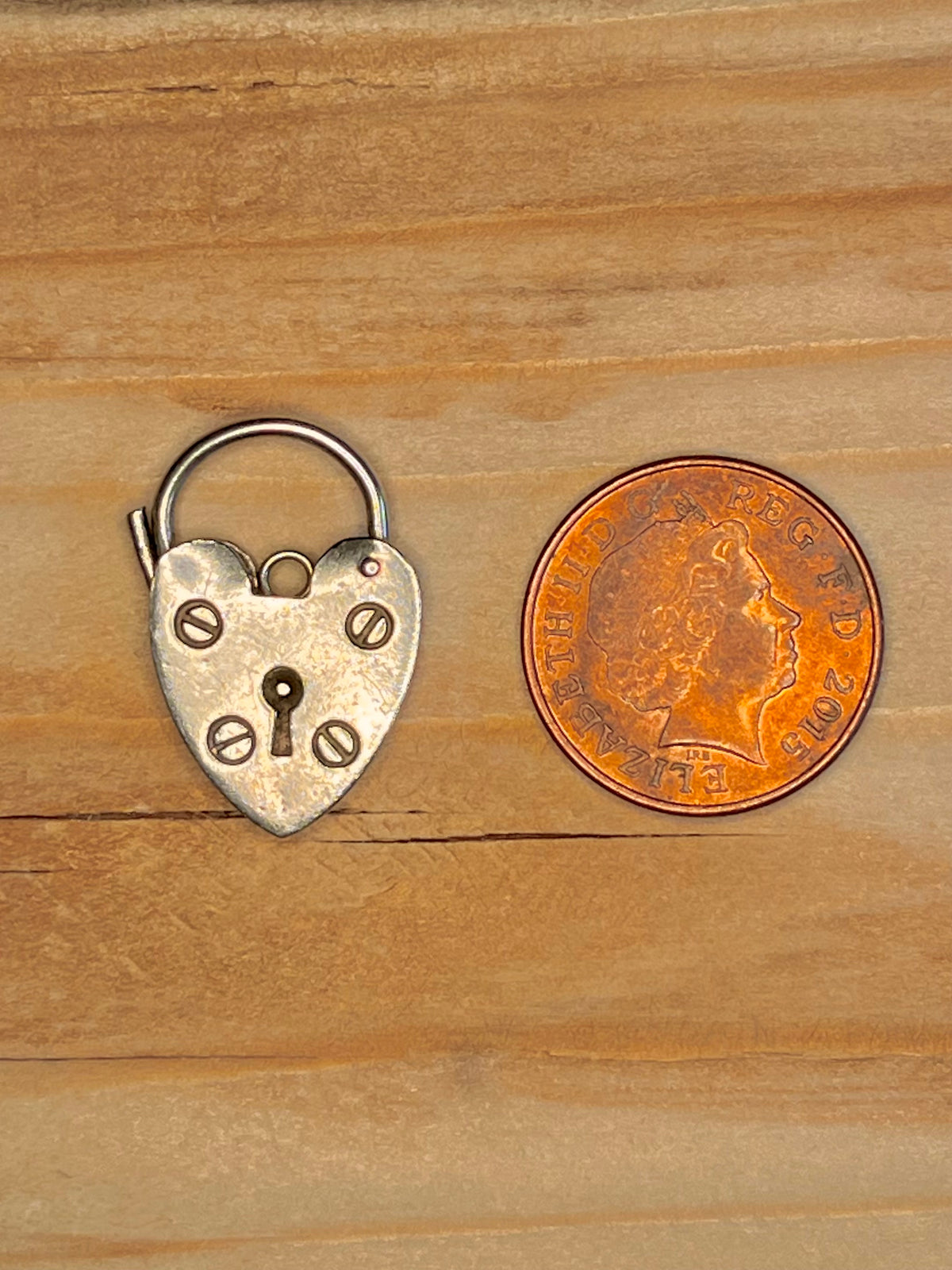 Heart Padlock 925 Sterling Silver Pendant