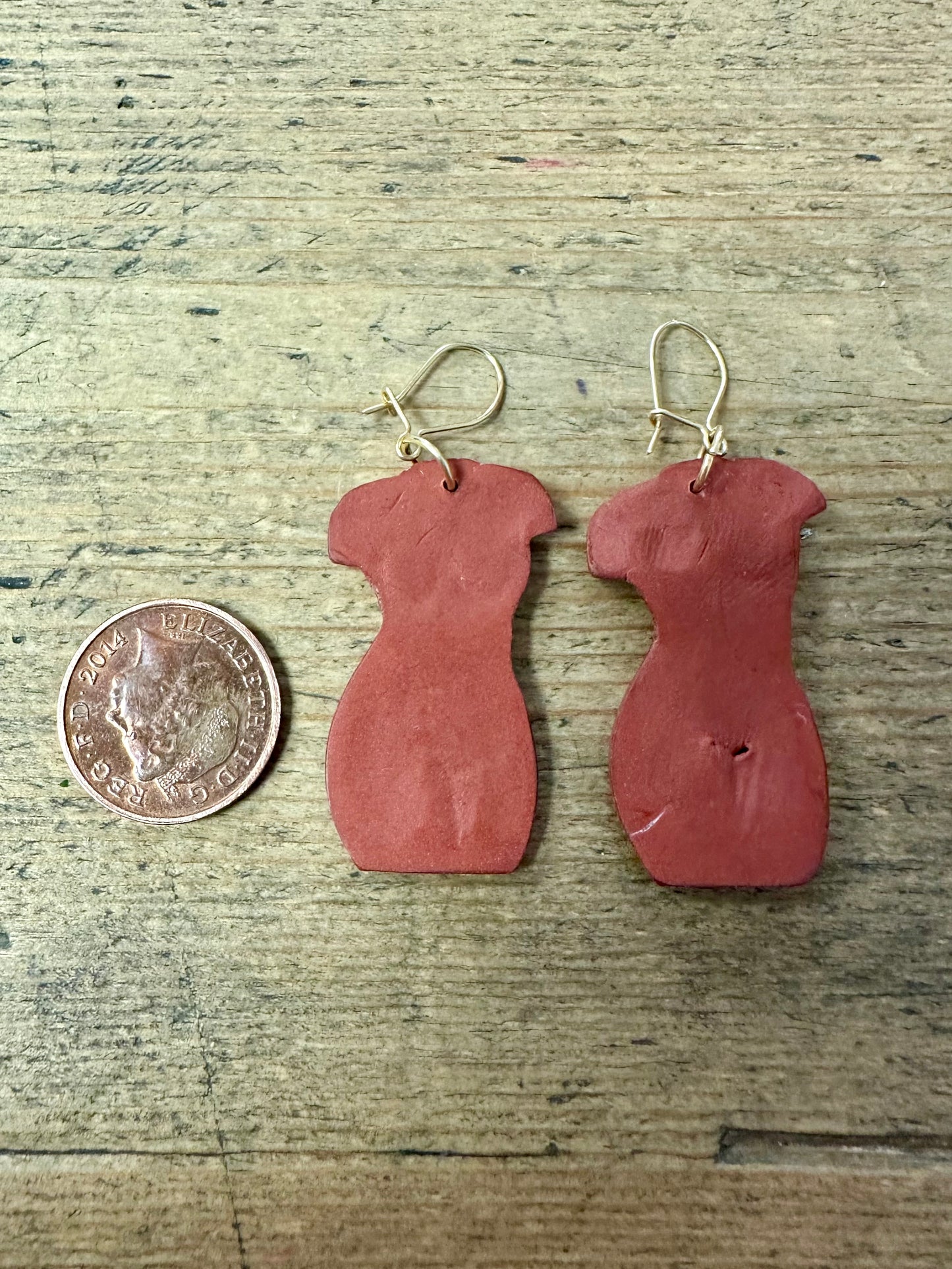 Handmade Naked Body Clay Costume Earrings