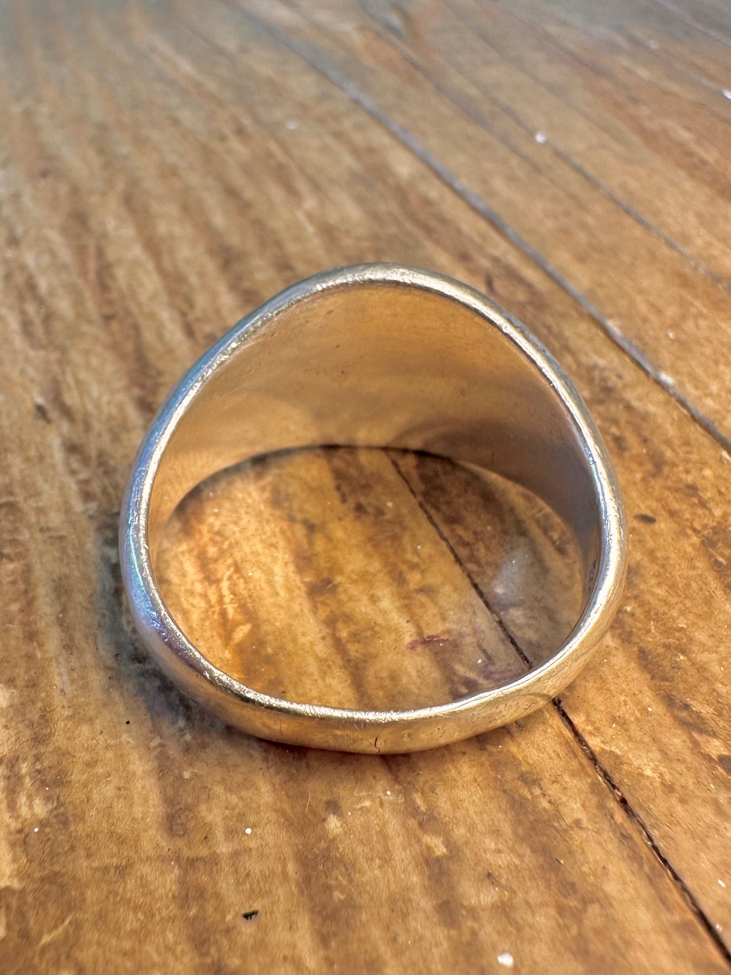 Pentagram Swirl 925 Sterling Silver Size Y Ring