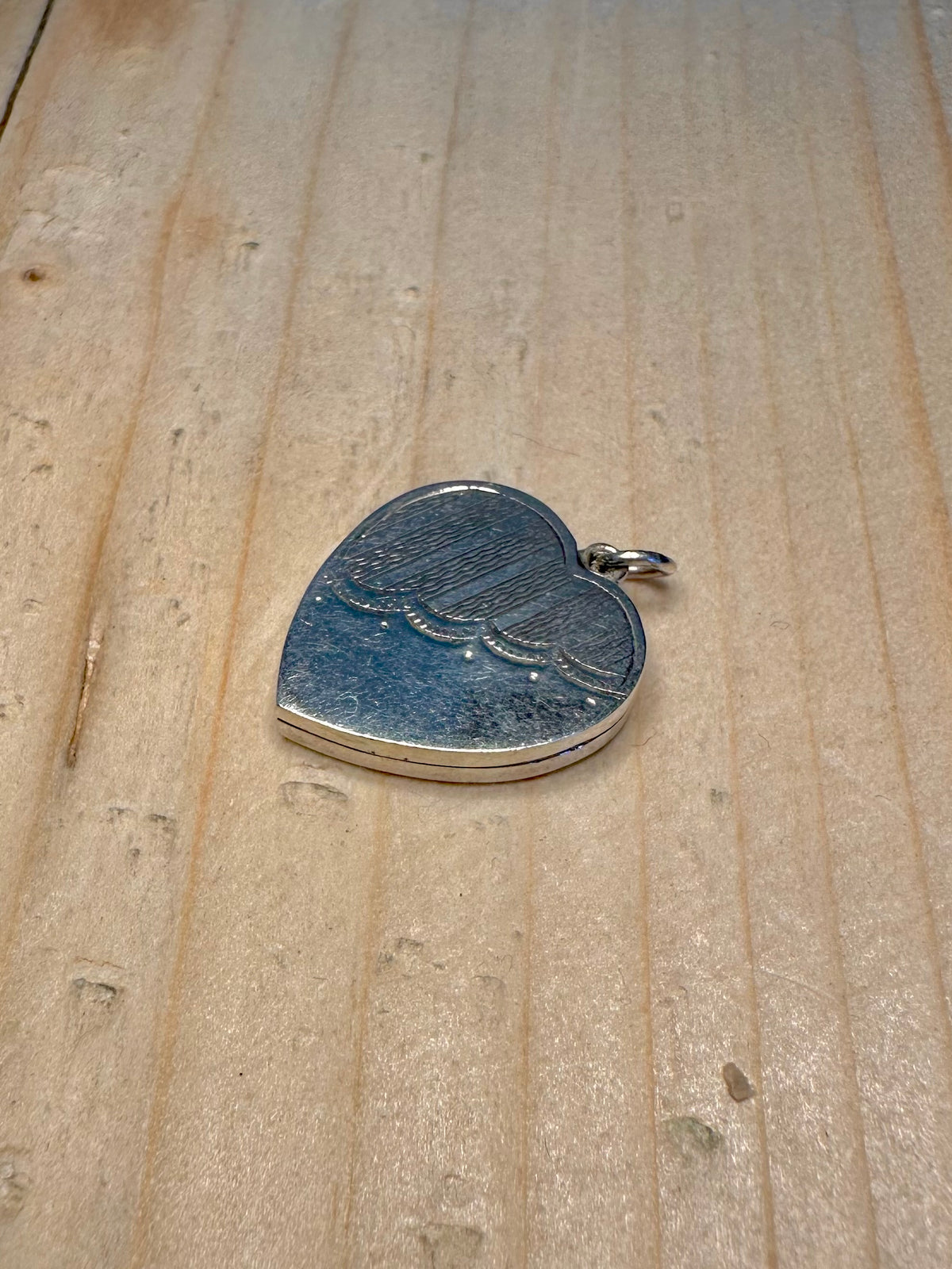 Engraved Heart Locket 925 Sterling Silver Pendant