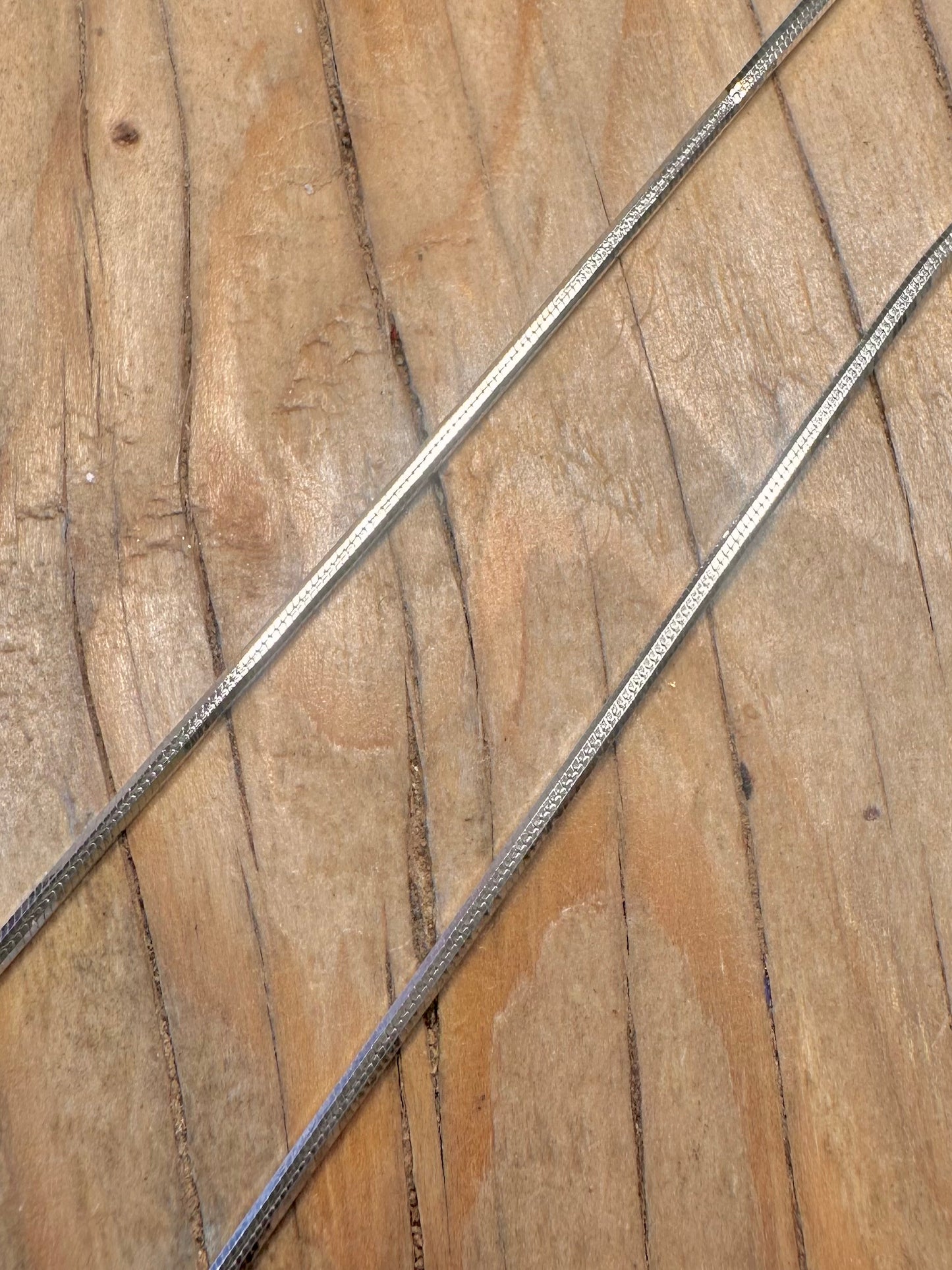 Modern Box Snake Chain Italy 925 Sterling Silver 18 inch Necklace