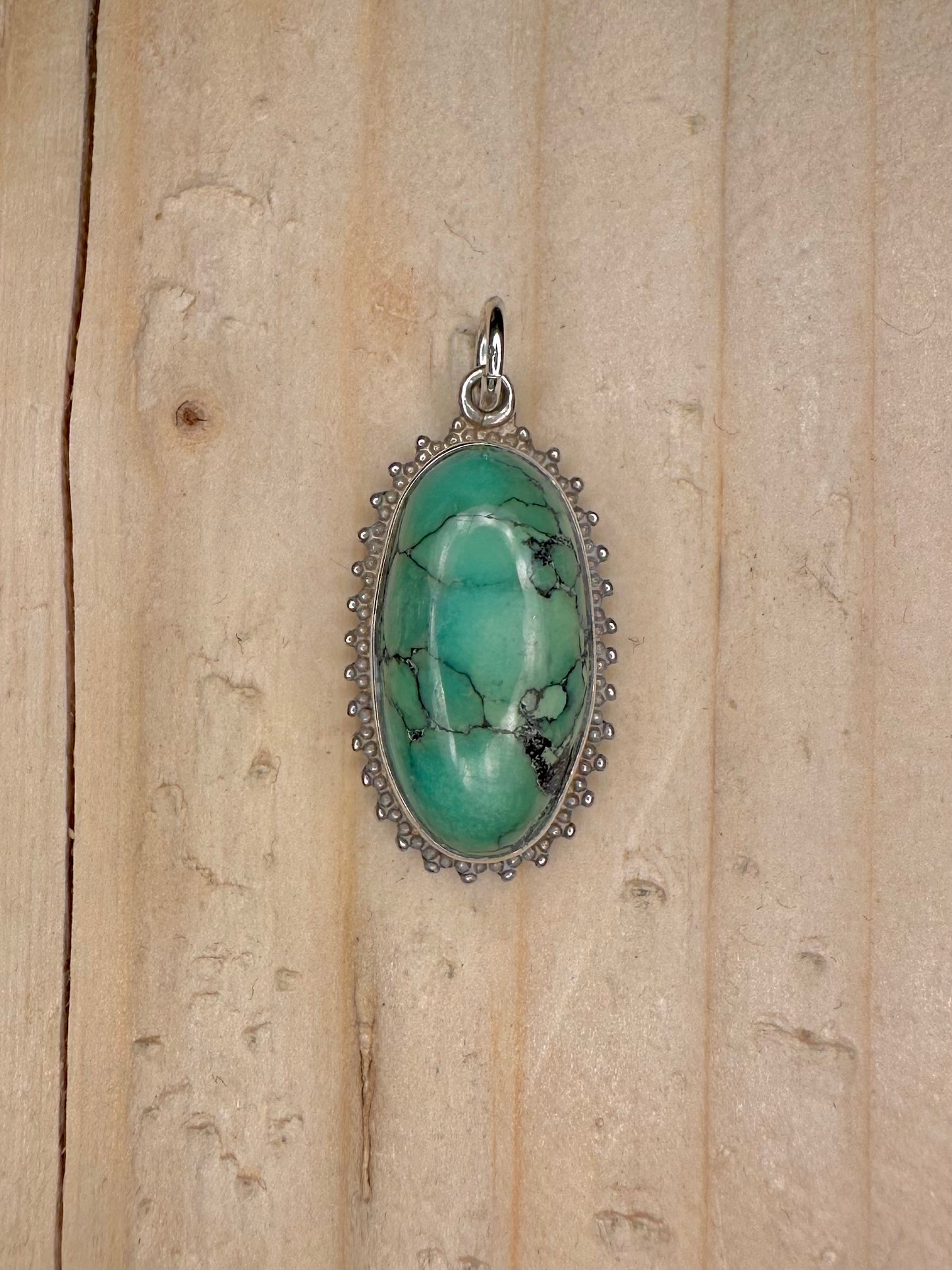 Turquoise Oval 925 Sterling Silver Pendant