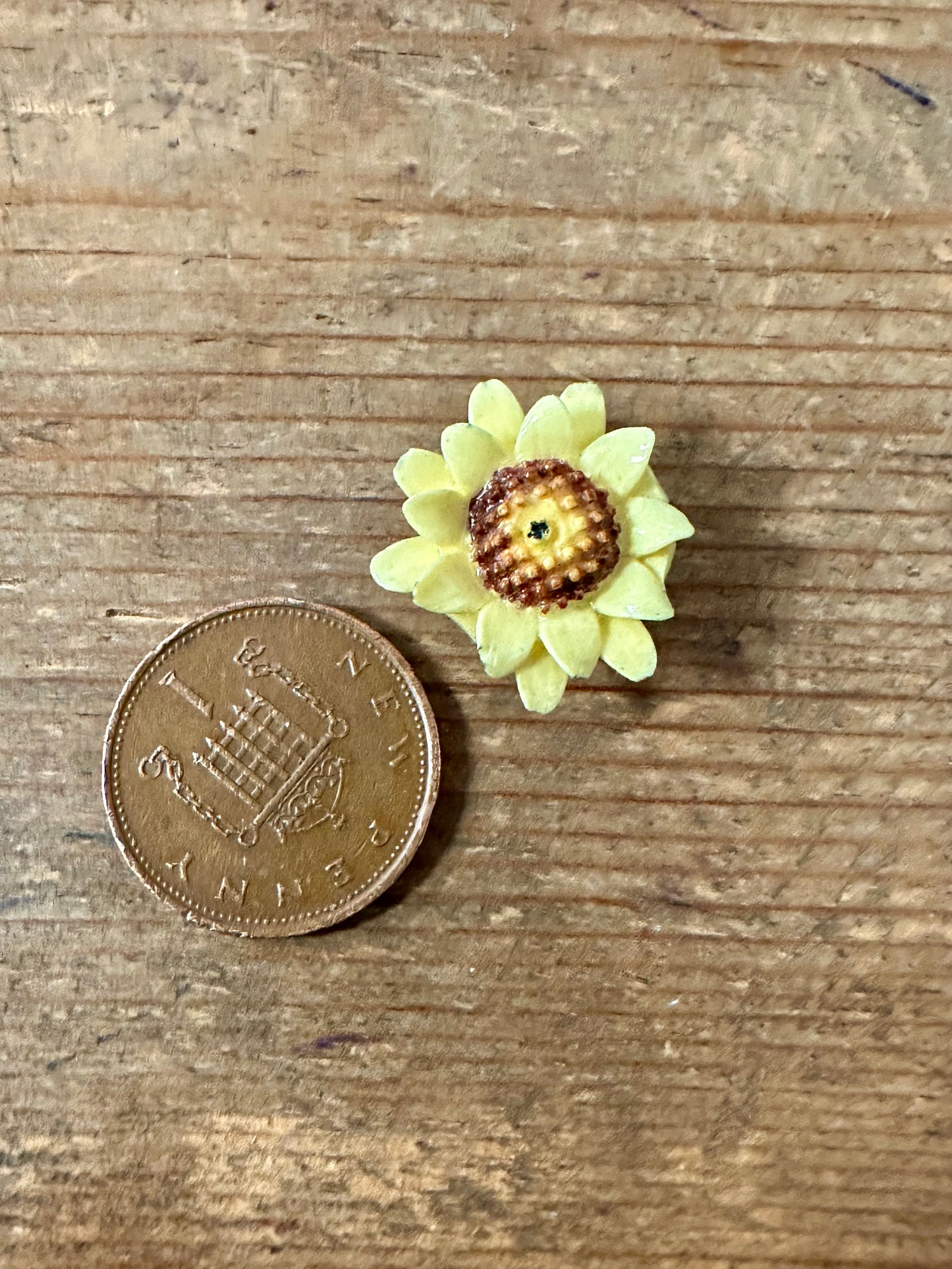 Vintage Sunflower 925 Silver Pendant