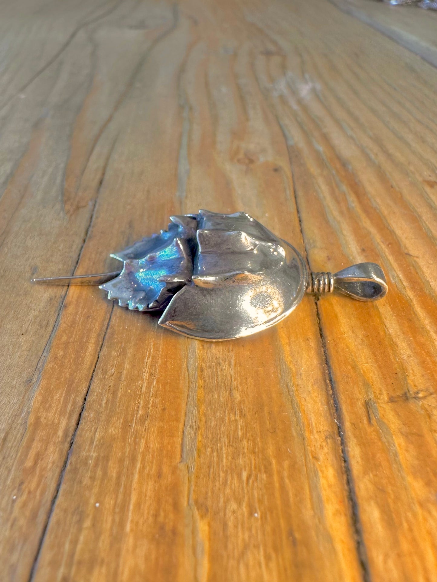 Horseshoe Crab 925 Sterling Silver Pendant