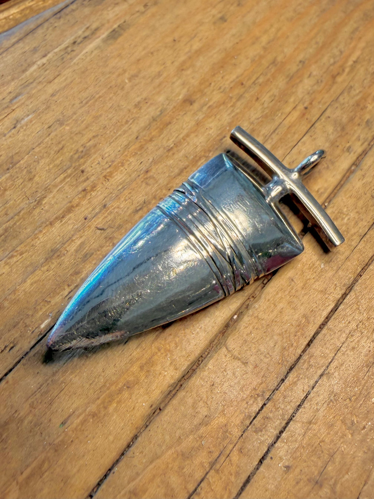 Pointed Wrap Design 925 Sterling Silver Pendant
