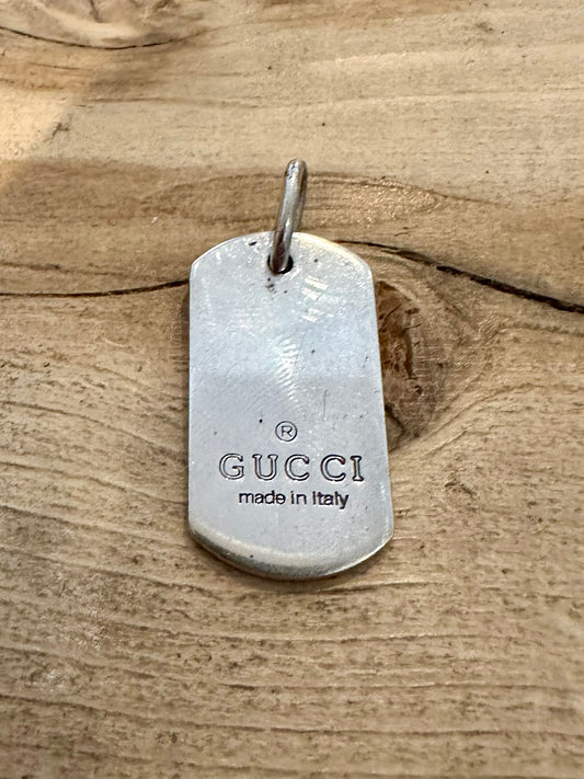 Gucci Tag 925 Silver Pendant