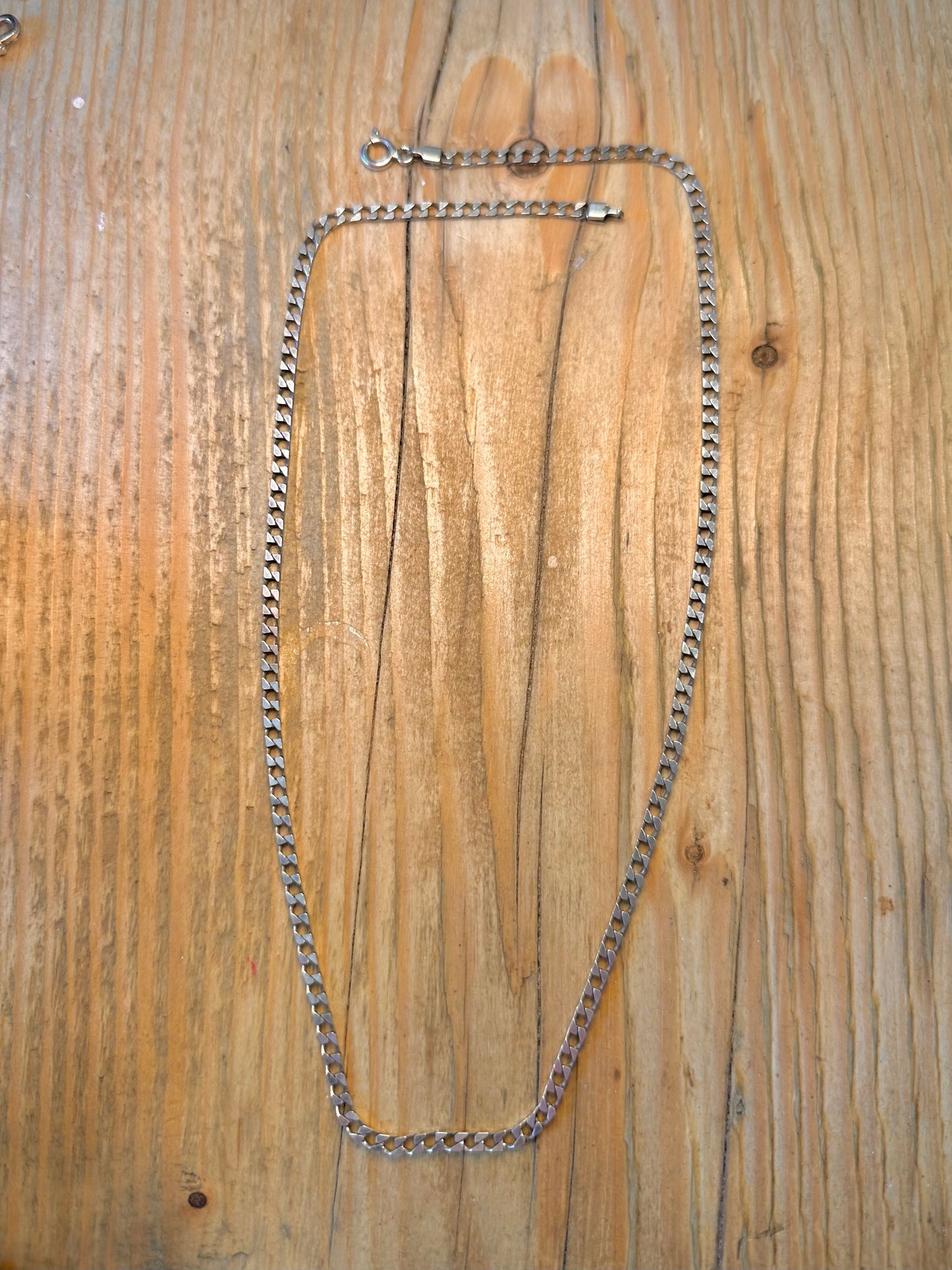 Curb Chain 1990 Italy 925 Sterling Silver 20 inch Necklace
